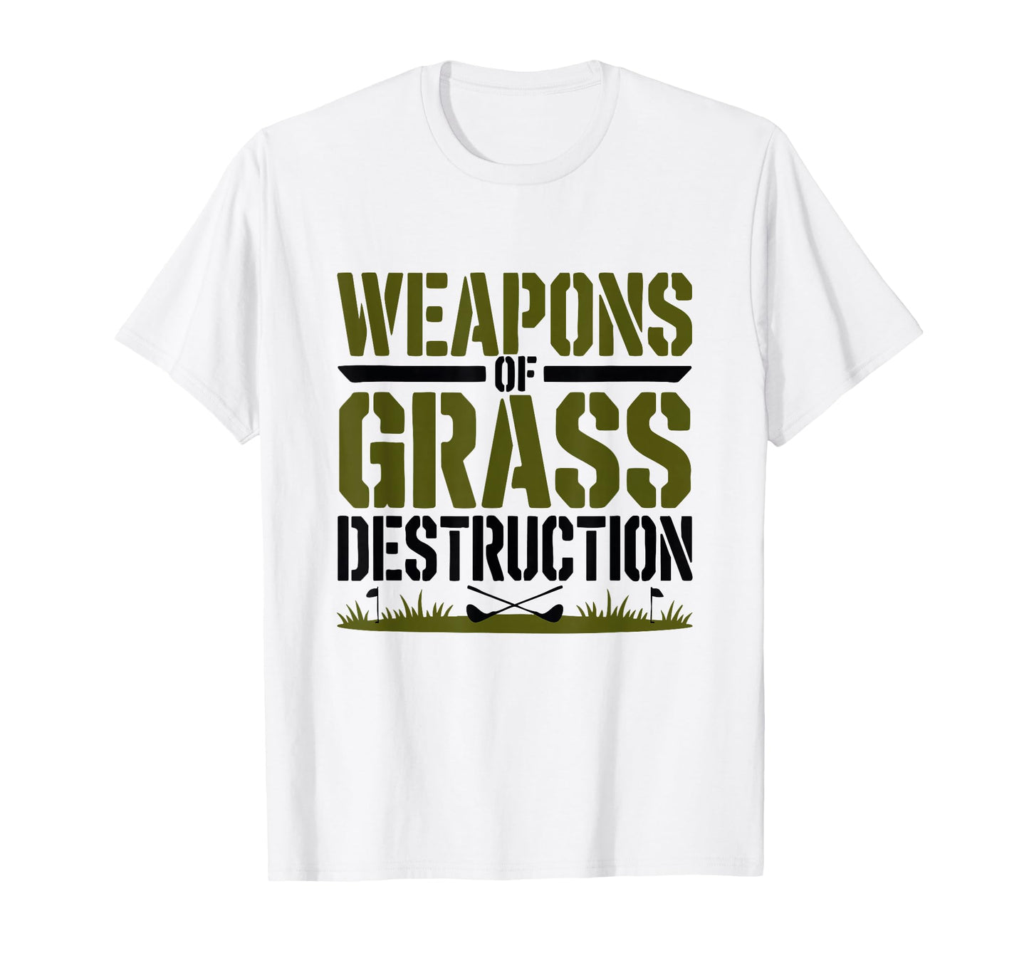Weapons Grass Destruction Funny Golf T-Shirt - Aesthetic Graphic Unisex - T-Shirt, Sweatshirt, Hoodie