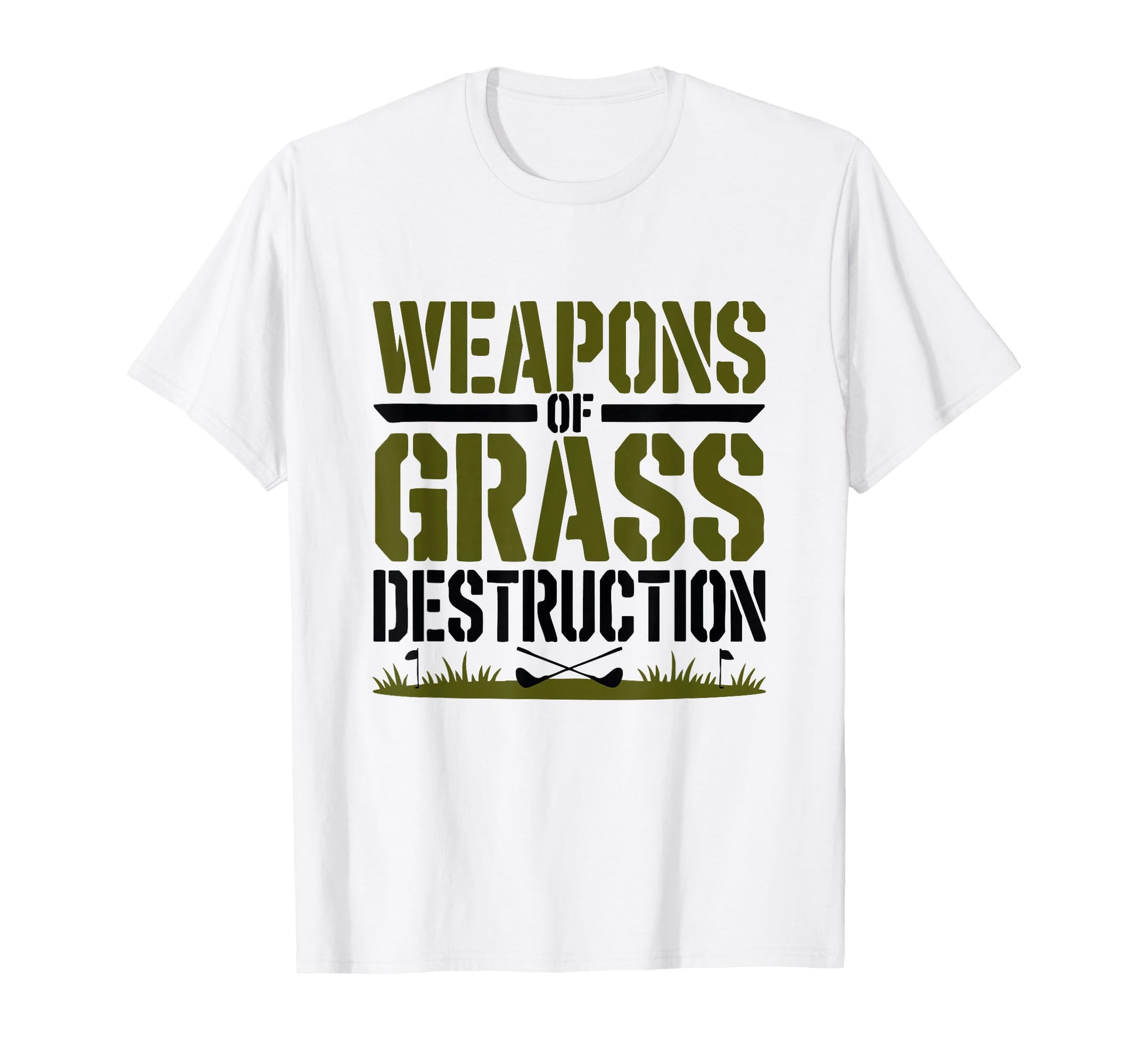 Weapons Grass Destruction Funny Golf T-Shirt - Aesthetic Graphic Unisex - T-Shirt, Sweatshirt, Hoodie