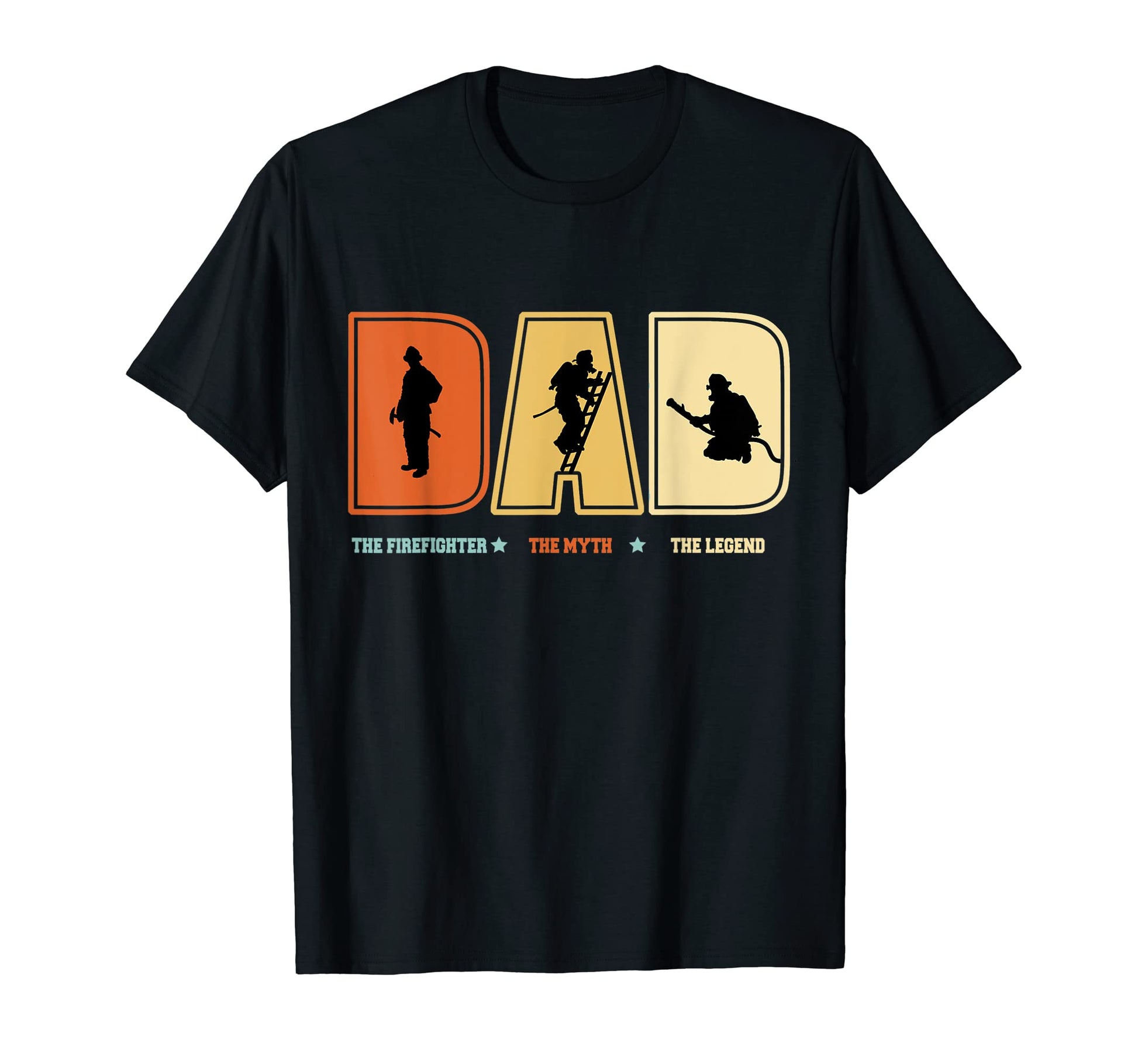 Dad Firefighter Myth Legend T-Shirt - Aesthetic Graphic Men Women - T-Shirt, Sweatshirt, Hoodie