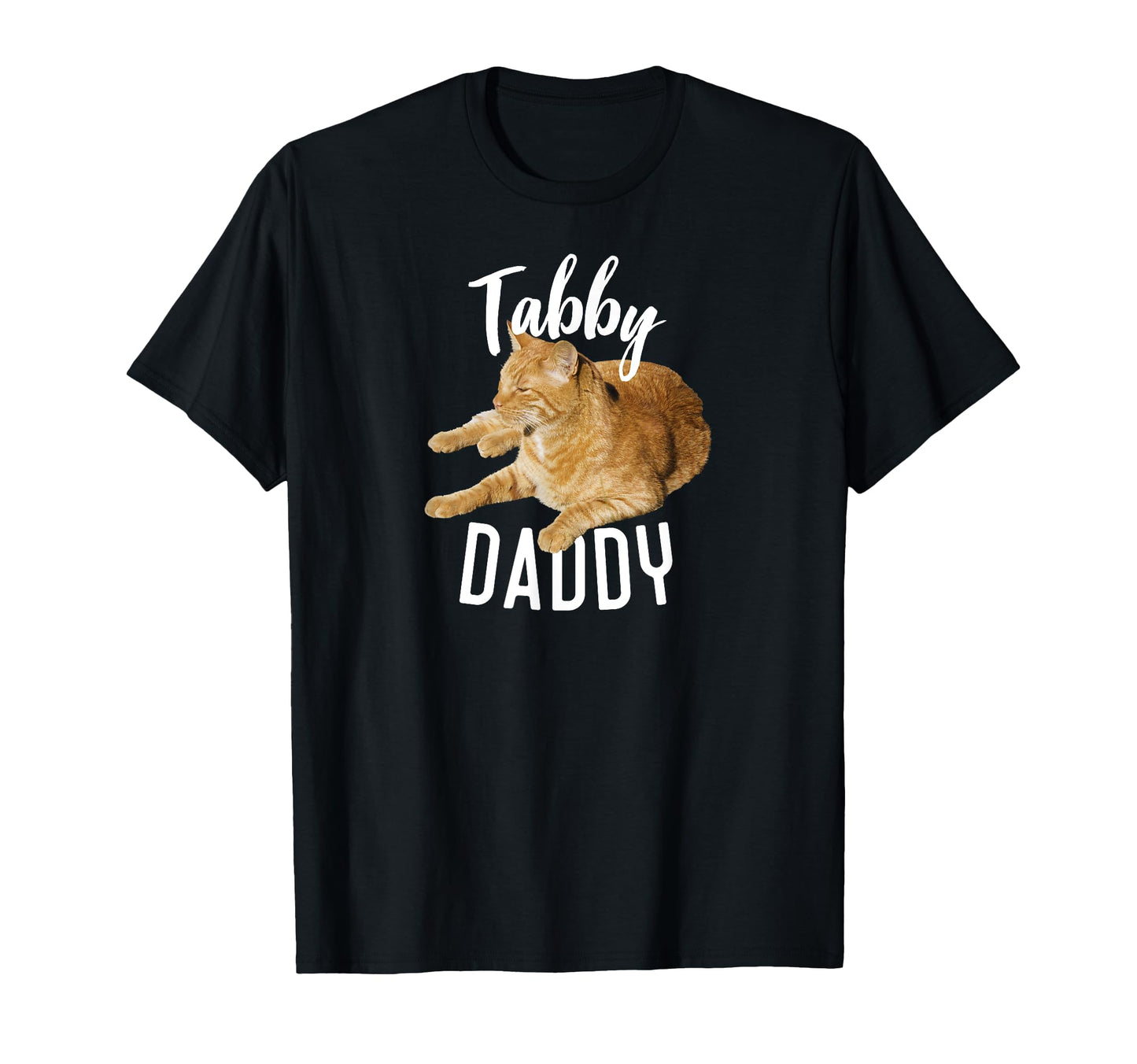 Tabby Daddy Cat Lover Funny Gift T-Shirt - Minimalist Print for Adults - T-Shirt, Sweatshirt, Hoodie