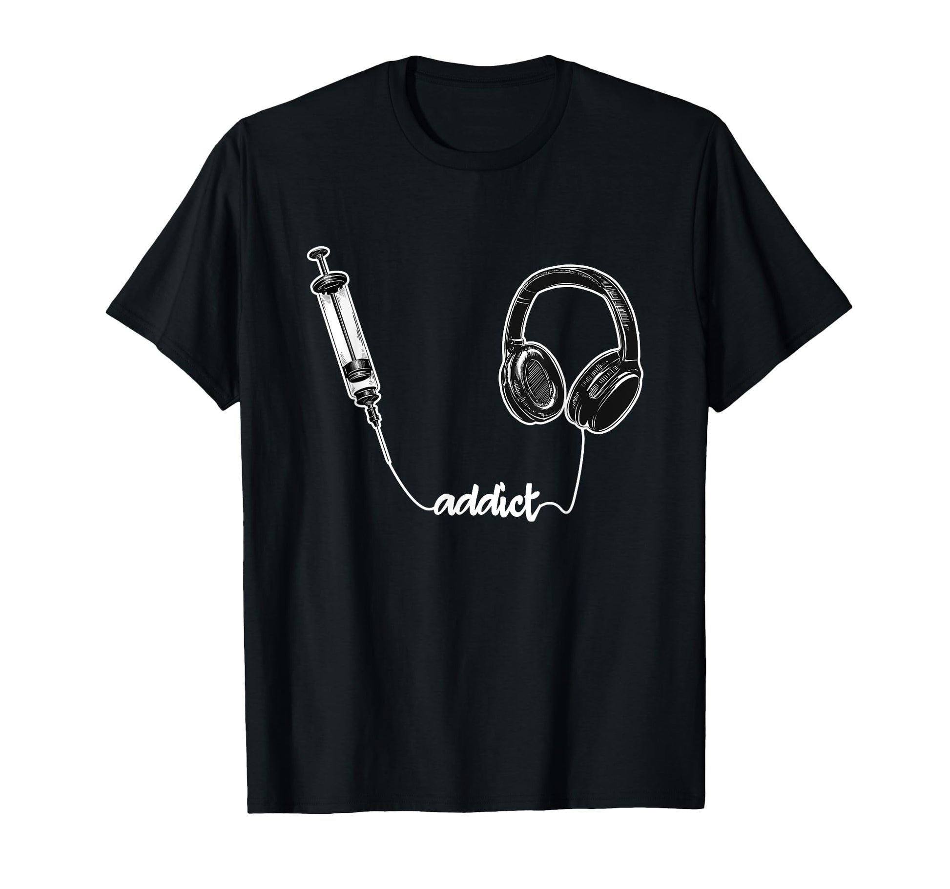 Dj Music Addict Bass Party Deejay Rock T-Shirt - Custom Art Print Unisex - T-Shirt, Sweatshirt, Hoodie