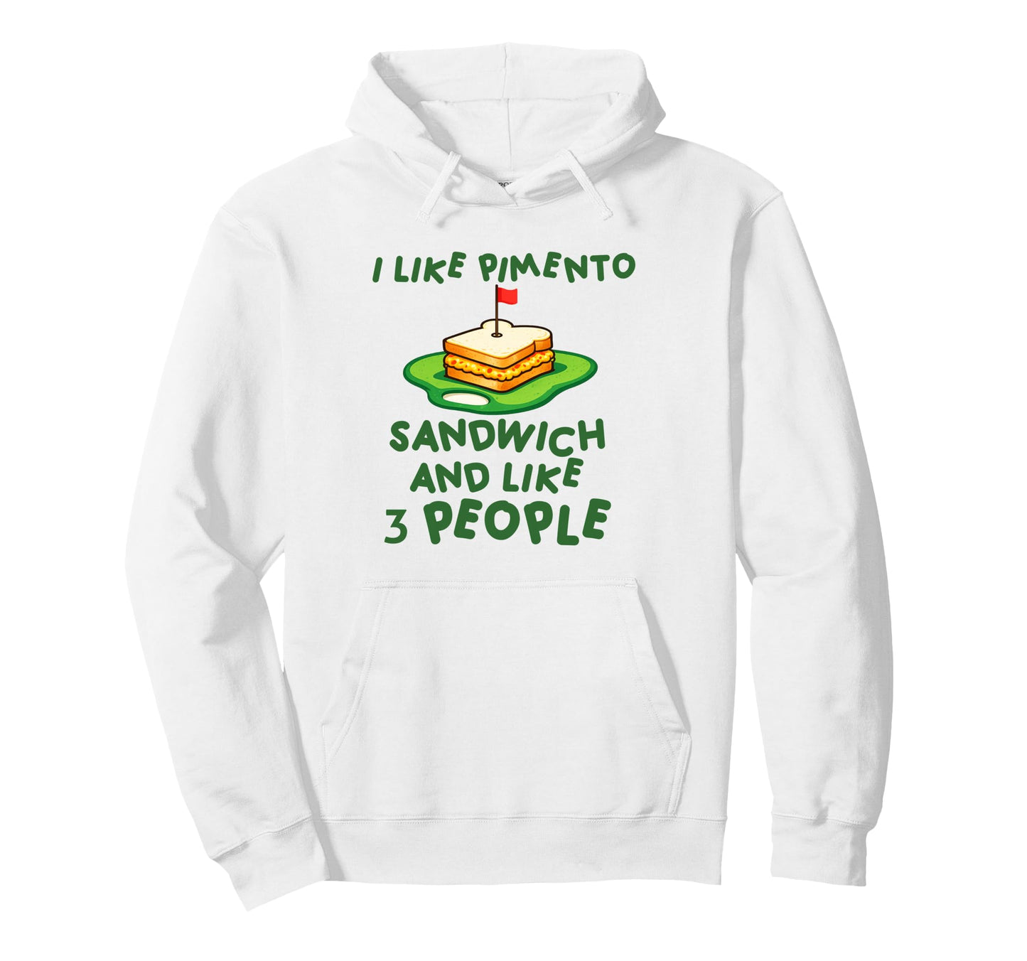 Pimento Cheese Sandwich Golf Dad Husband Hoodie - Aesthetic Graphic Unisex - T-Shirt, Sweatshirt, Hoodie