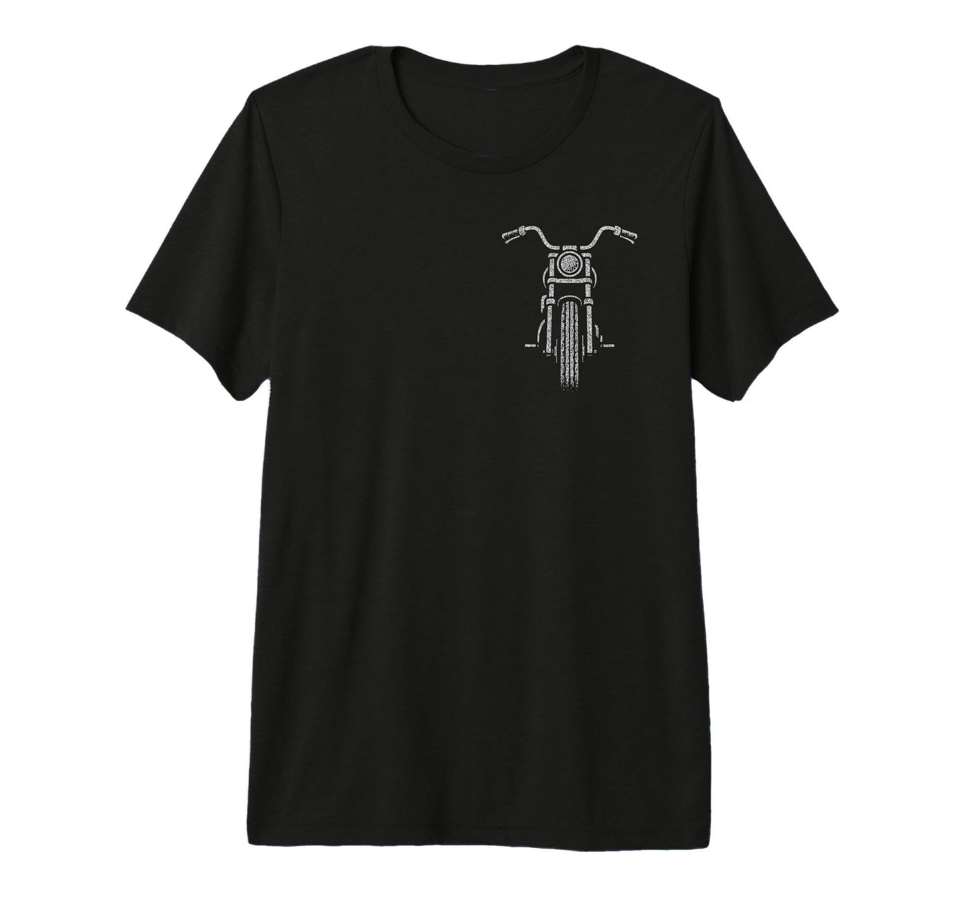 Motorcycle Mens Biker Tri Blend T-Shirt - Minimalist Print Men Women - T-Shirt, Sweatshirt, Hoodie