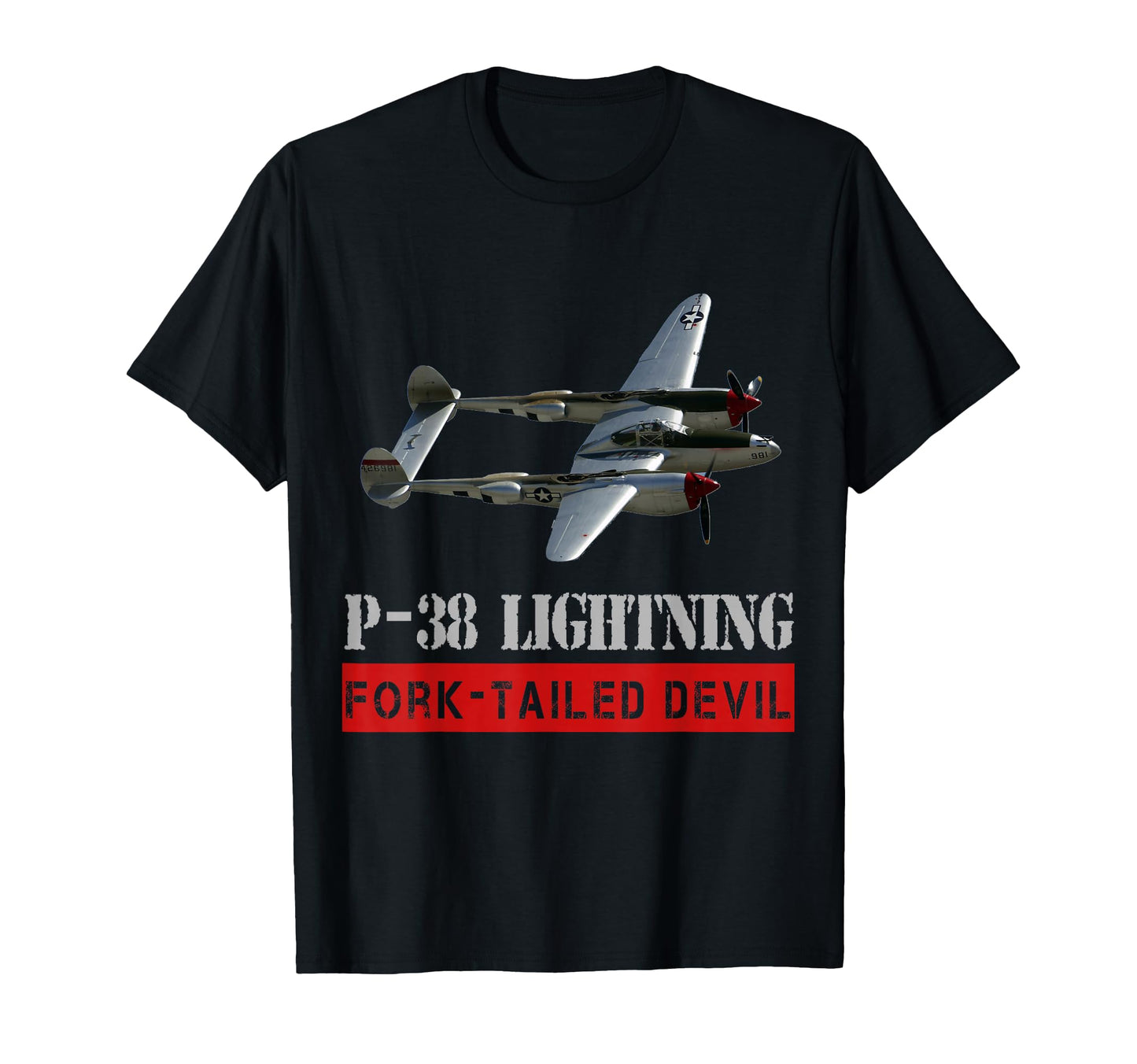 P 38 Lightning War Bird Fork Tailed T-Shirt - Aesthetic Graphic Men Women - T-Shirt, Sweatshirt, Hoodie