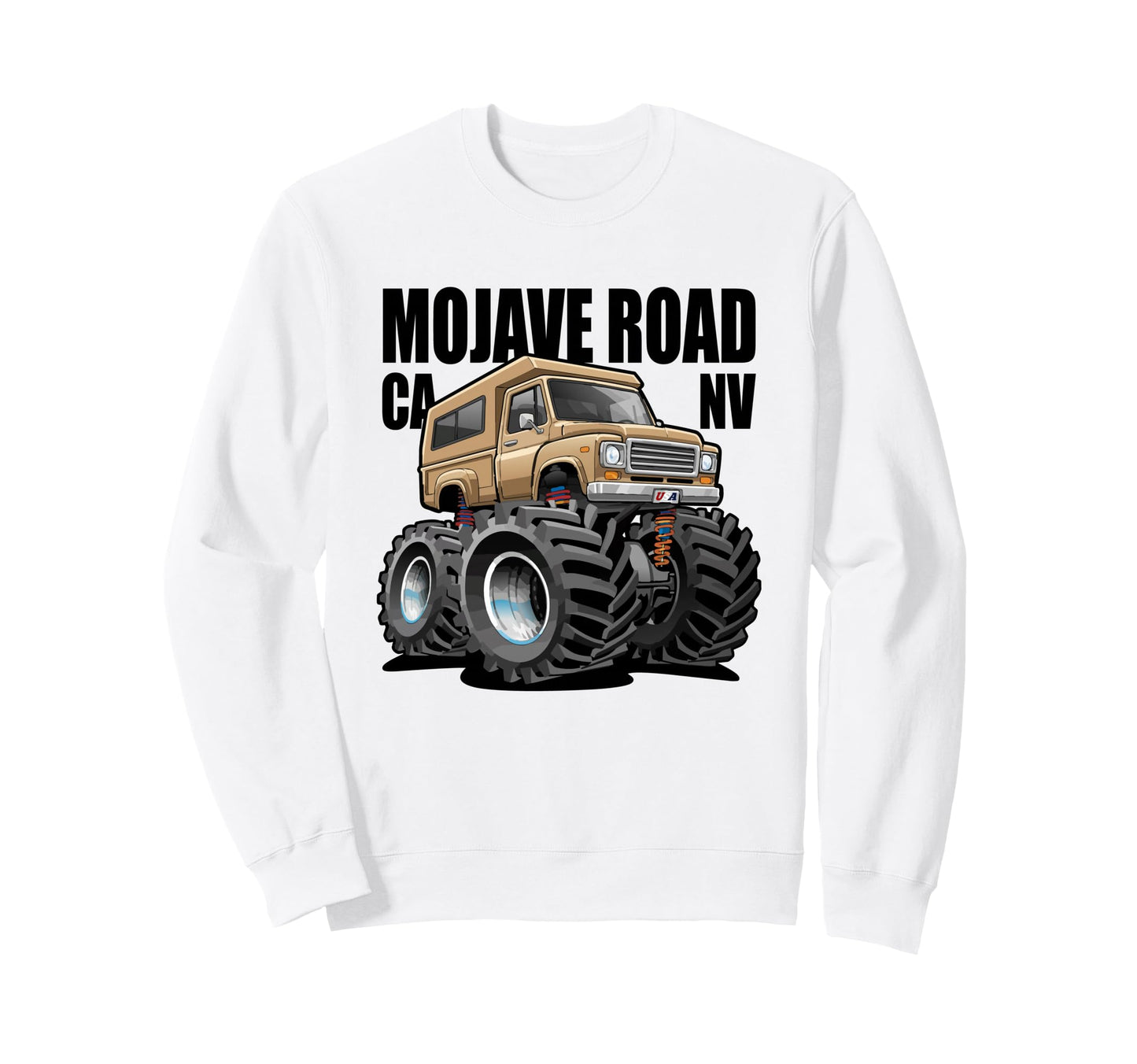 Mojave Road California Nevada Sweatshirt - Minimalist Print Men Women - T-Shirt, Sweatshirt, Hoodie