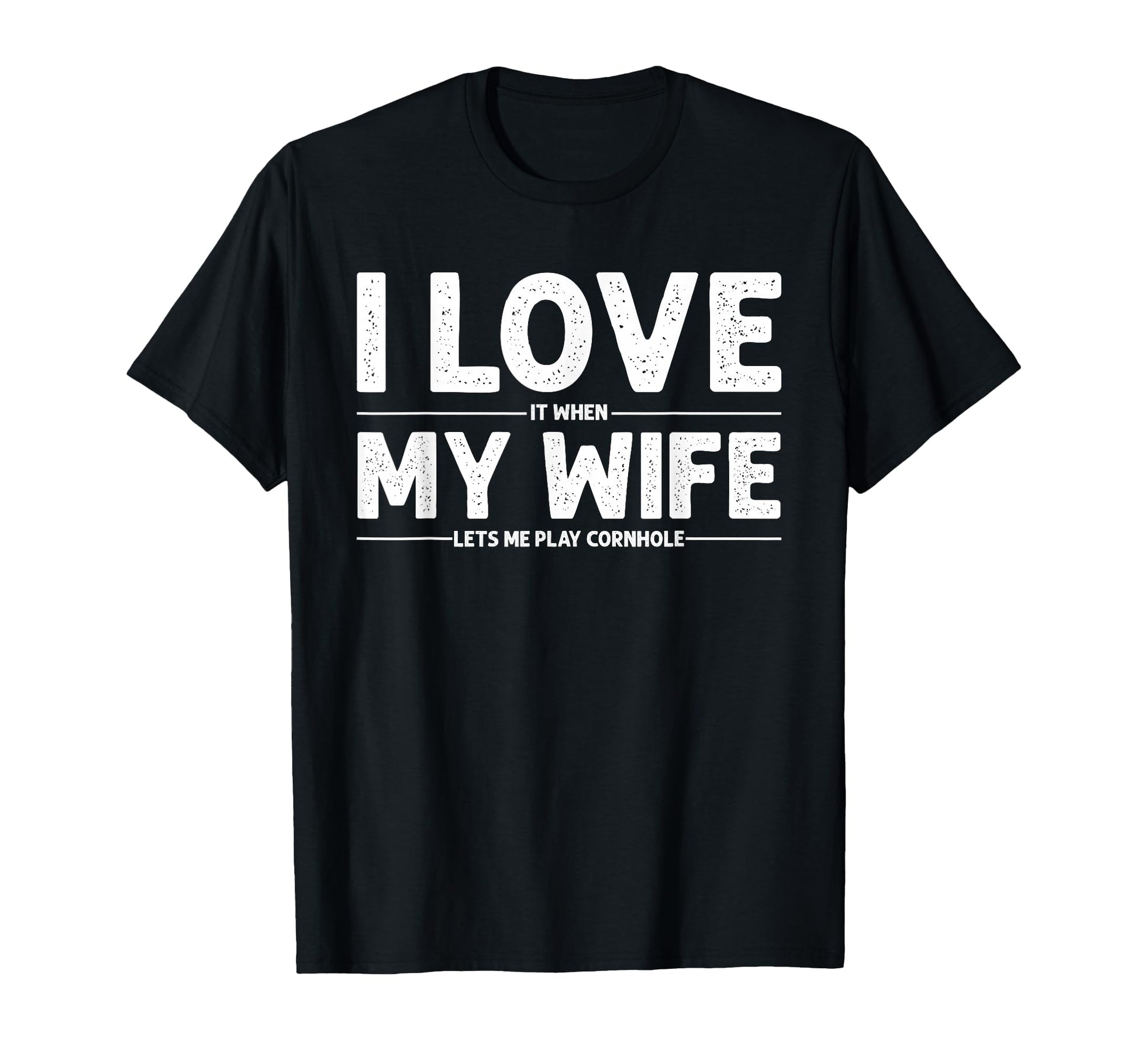 Cornhole Art Dad Love My Wife Husband T-Shirt - Novelty Apparel Men Women - T-Shirt, Sweatshirt, Hoodie