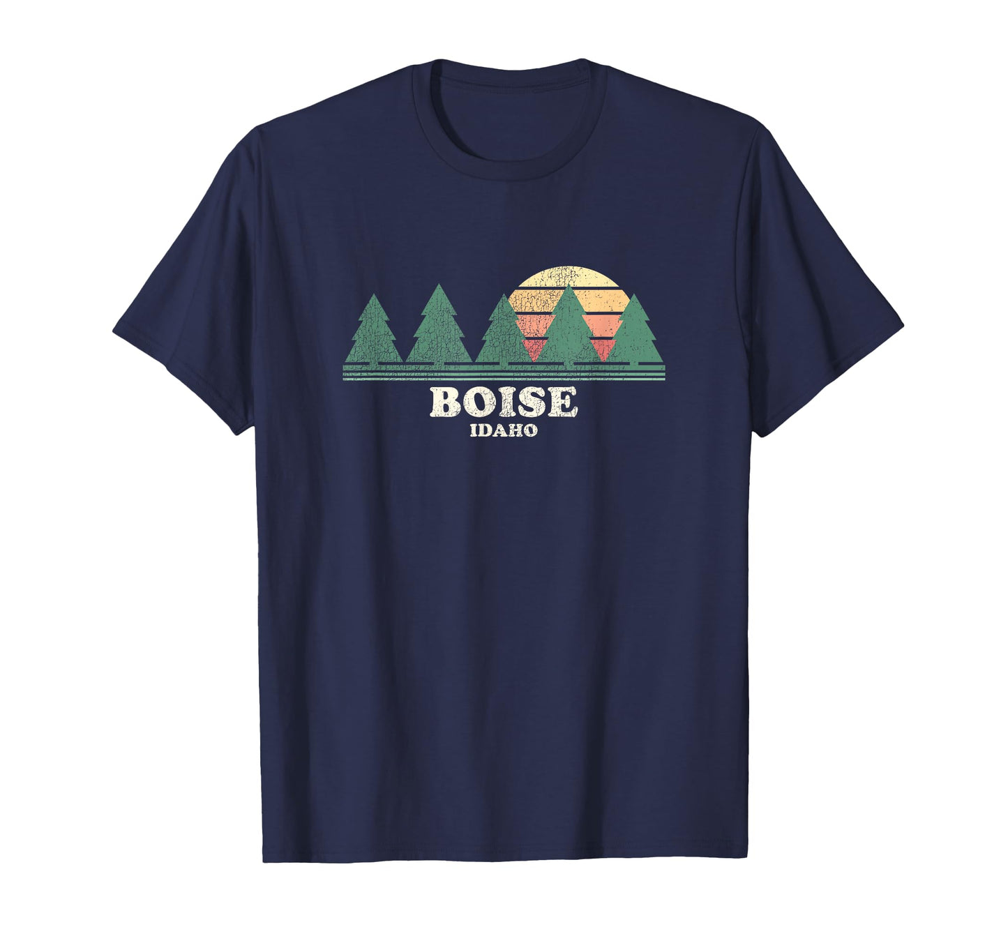 Boise Id Throwback 70S T-Shirt - Trendy Graphic Unisex - T-Shirt, Sweatshirt, Hoodie