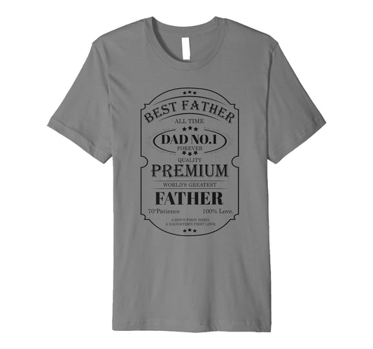Best Father Worlds Greatest Dad T-Shirt - Casual Everyday Wear for Adults - T-Shirt, Sweatshirt, Hoodie