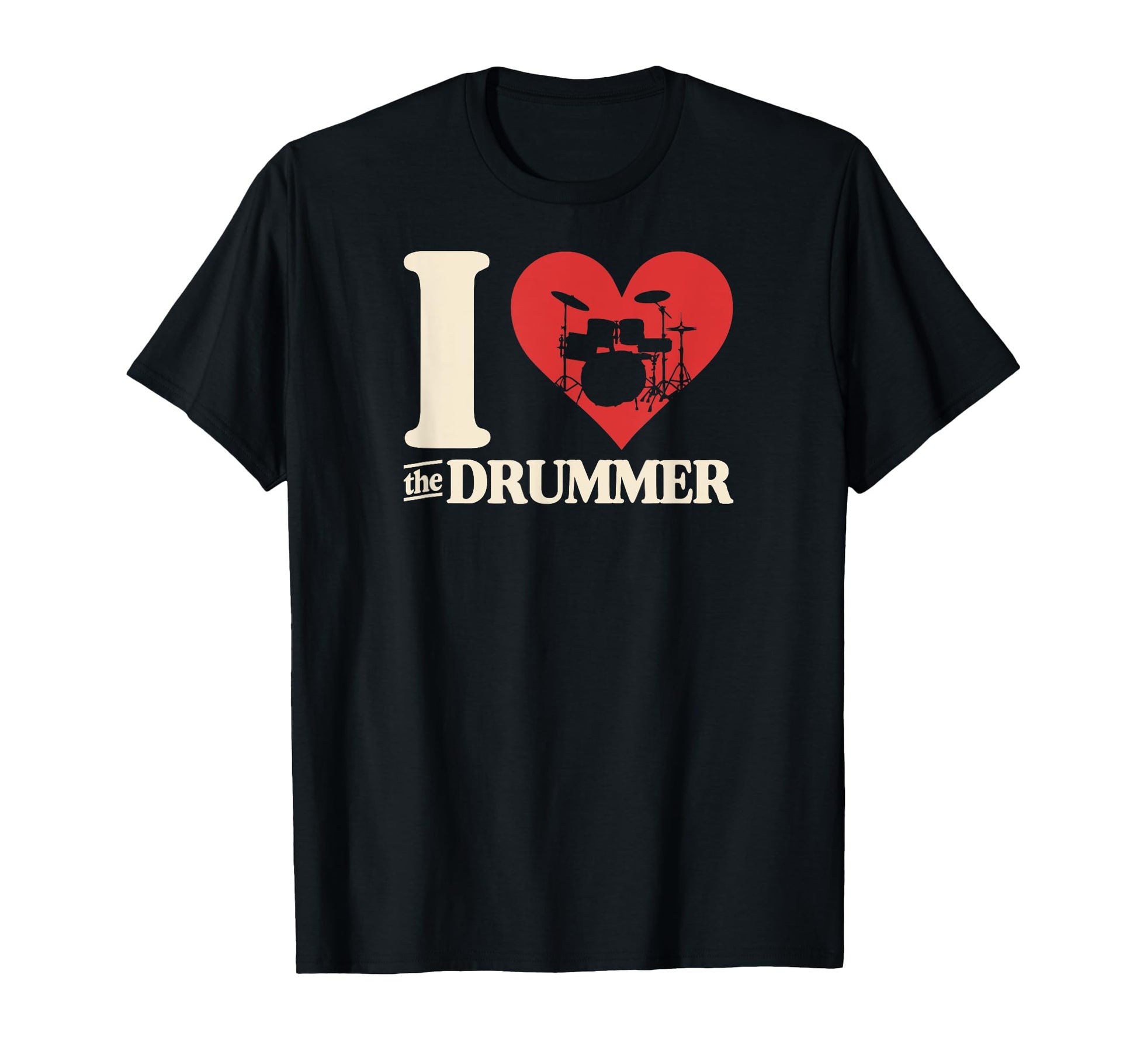 I Love Drummer Heart Drum Couple T-Shirt - Unique Graphic for Adults - T-Shirt, Sweatshirt, Hoodie