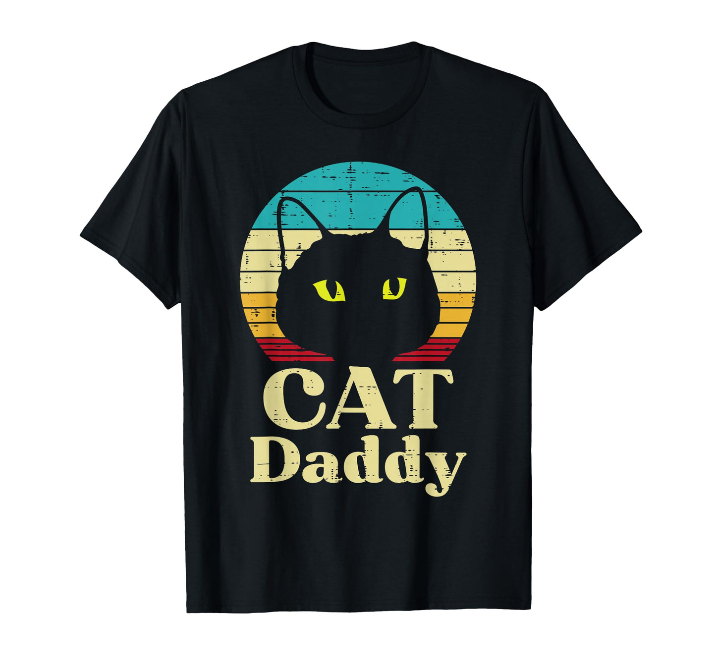 Cat Daddy Sunset Fathers Day Pet Owner T-Shirt - Novelty Apparel Unisex - T-Shirt, Sweatshirt, Hoodie