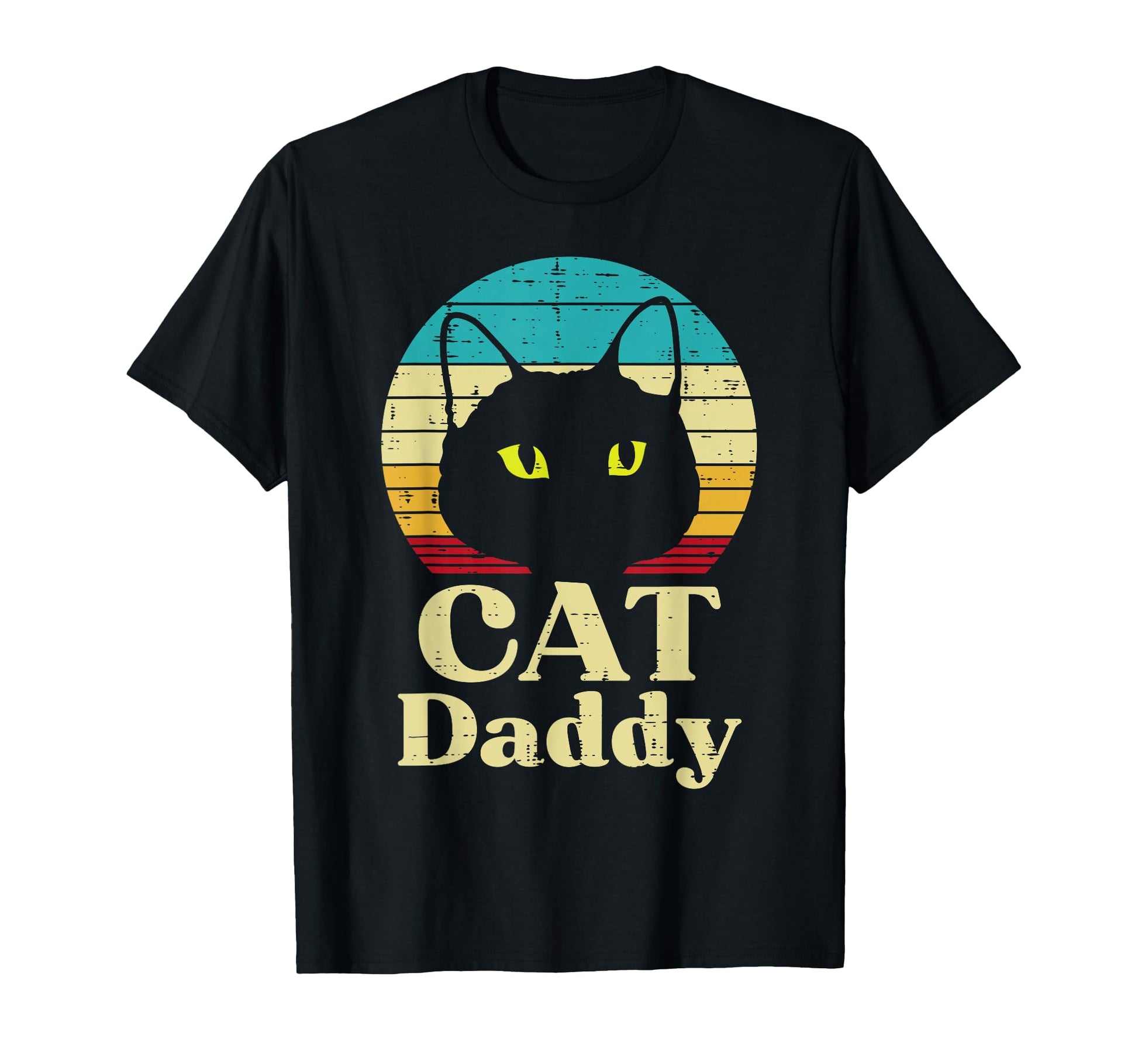 Cat Daddy Sunset Fathers Day Pet Owner T-Shirt - Novelty Apparel Unisex - T-Shirt, Sweatshirt, Hoodie