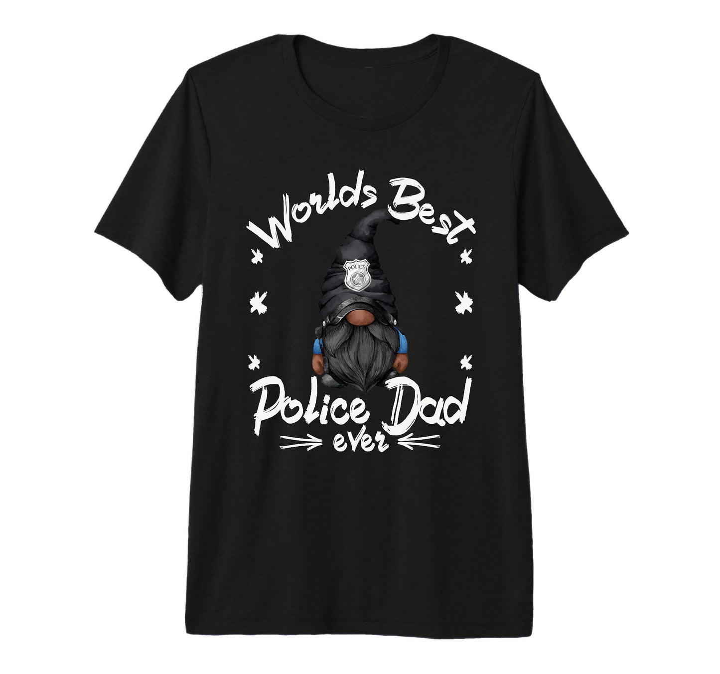 Mens Worlds Best Police Dad Grandpa T-Shirt - Novelty Apparel Men Women - T-Shirt, Sweatshirt, Hoodie