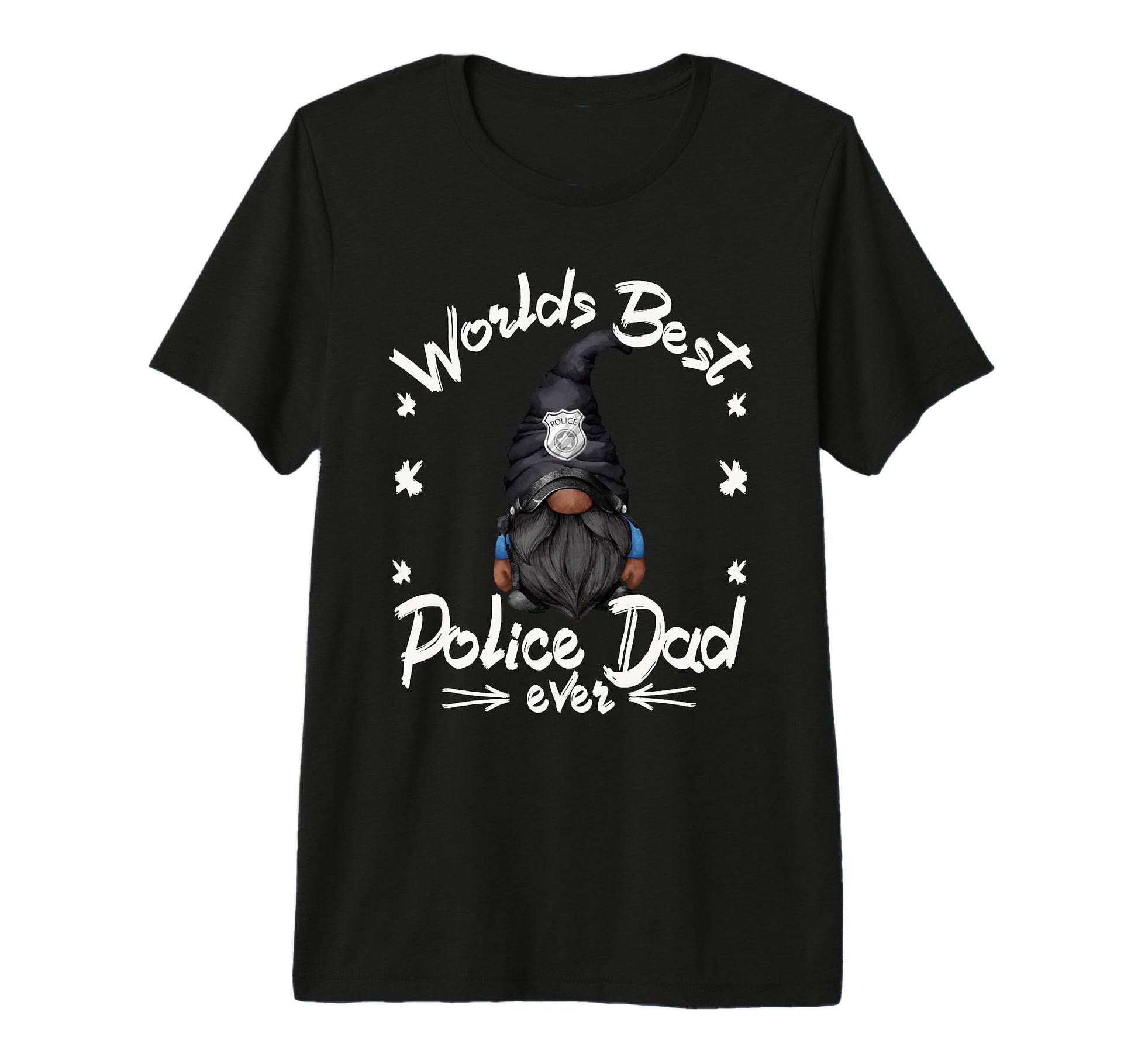 Mens Worlds Best Police Dad Grandpa T-Shirt - Novelty Apparel Men Women - T-Shirt, Sweatshirt, Hoodie