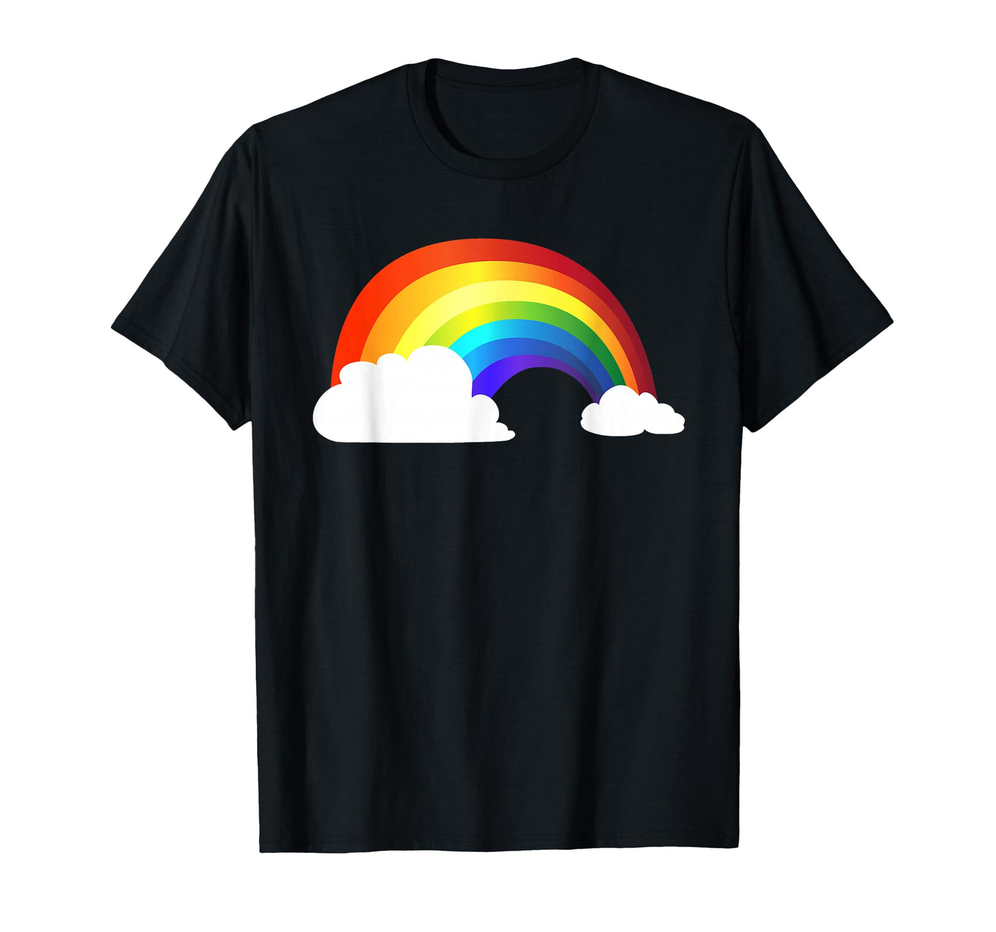 Rainbow Vibrant Rainbow Clouds T-Shirt - Custom Art Print Men Women - T-Shirt, Sweatshirt, Hoodie