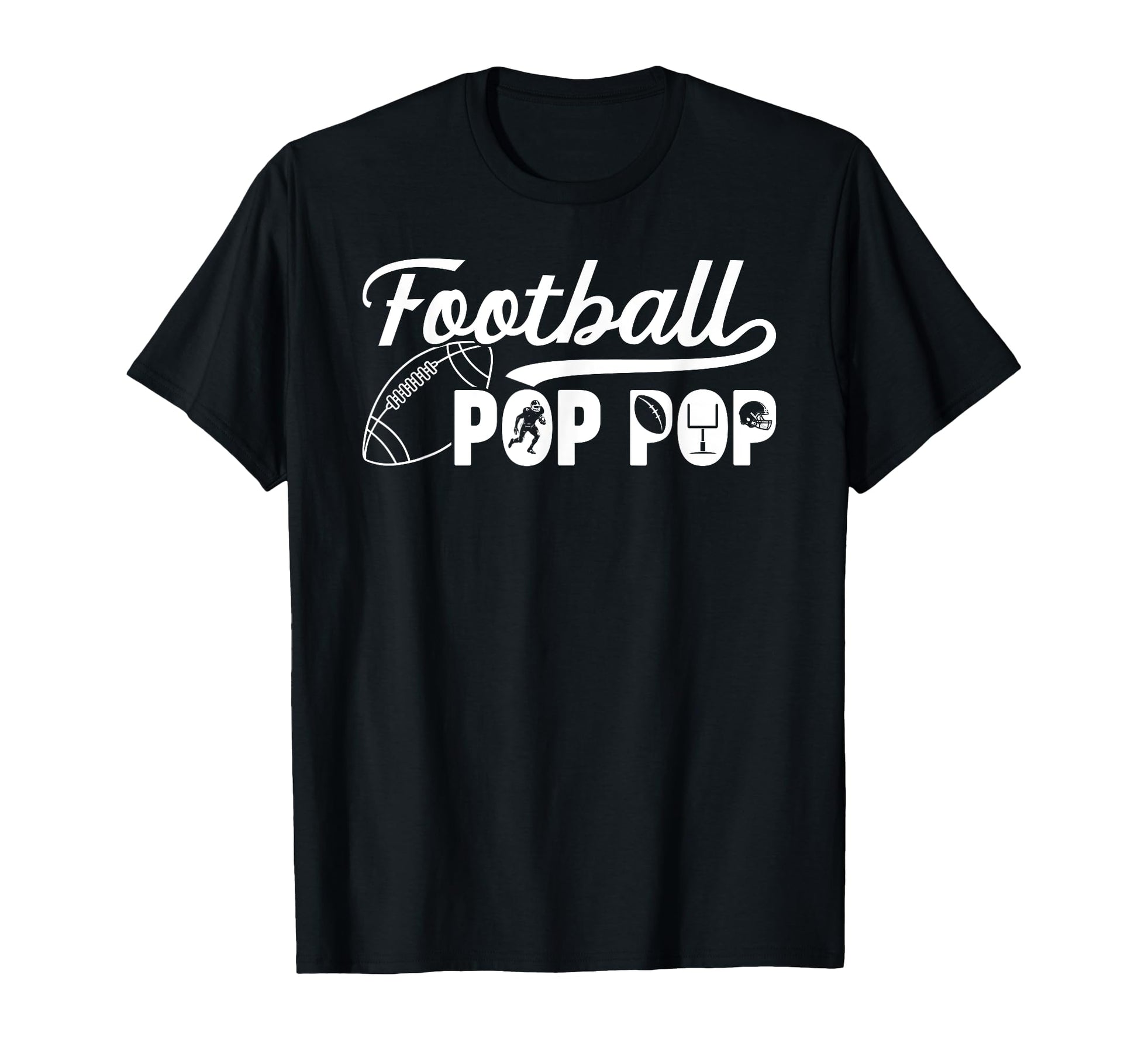 Football Pop Pop Proud Pop Pop T-Shirt - Minimalist Print Men Women - T-Shirt, Sweatshirt, Hoodie