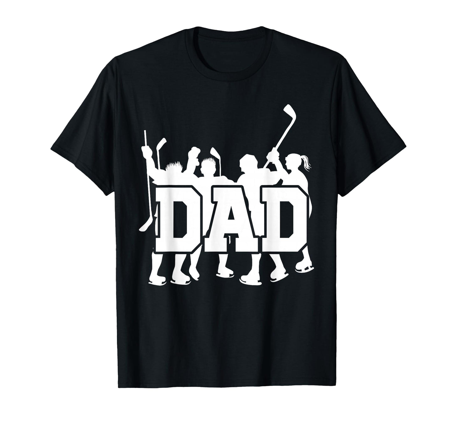 Dad Hockey Fathers Day Sport Player Papa T-Shirt - Graphic Print Unisex - T-Shirt, Sweatshirt, Hoodie