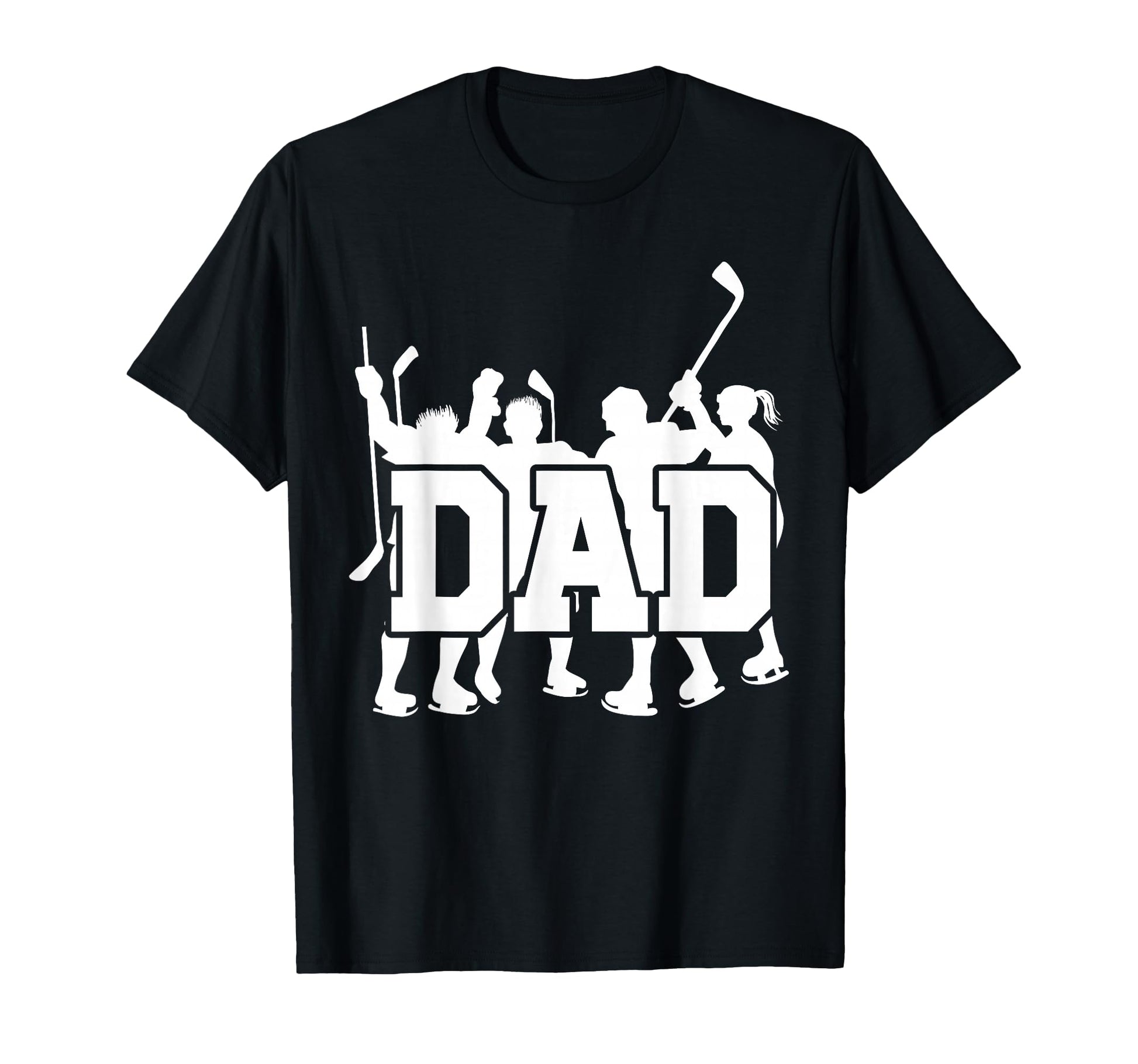 Dad Hockey Fathers Day Sport Player Papa T-Shirt - Graphic Print Unisex - T-Shirt, Sweatshirt, Hoodie