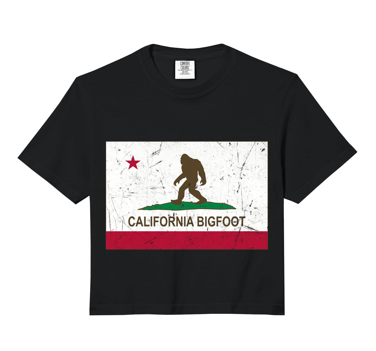 Funny Bigfoot Shirts California Flag T-Shirt - Trendy Graphic Unisex - T-Shirt, Sweatshirt, Hoodie