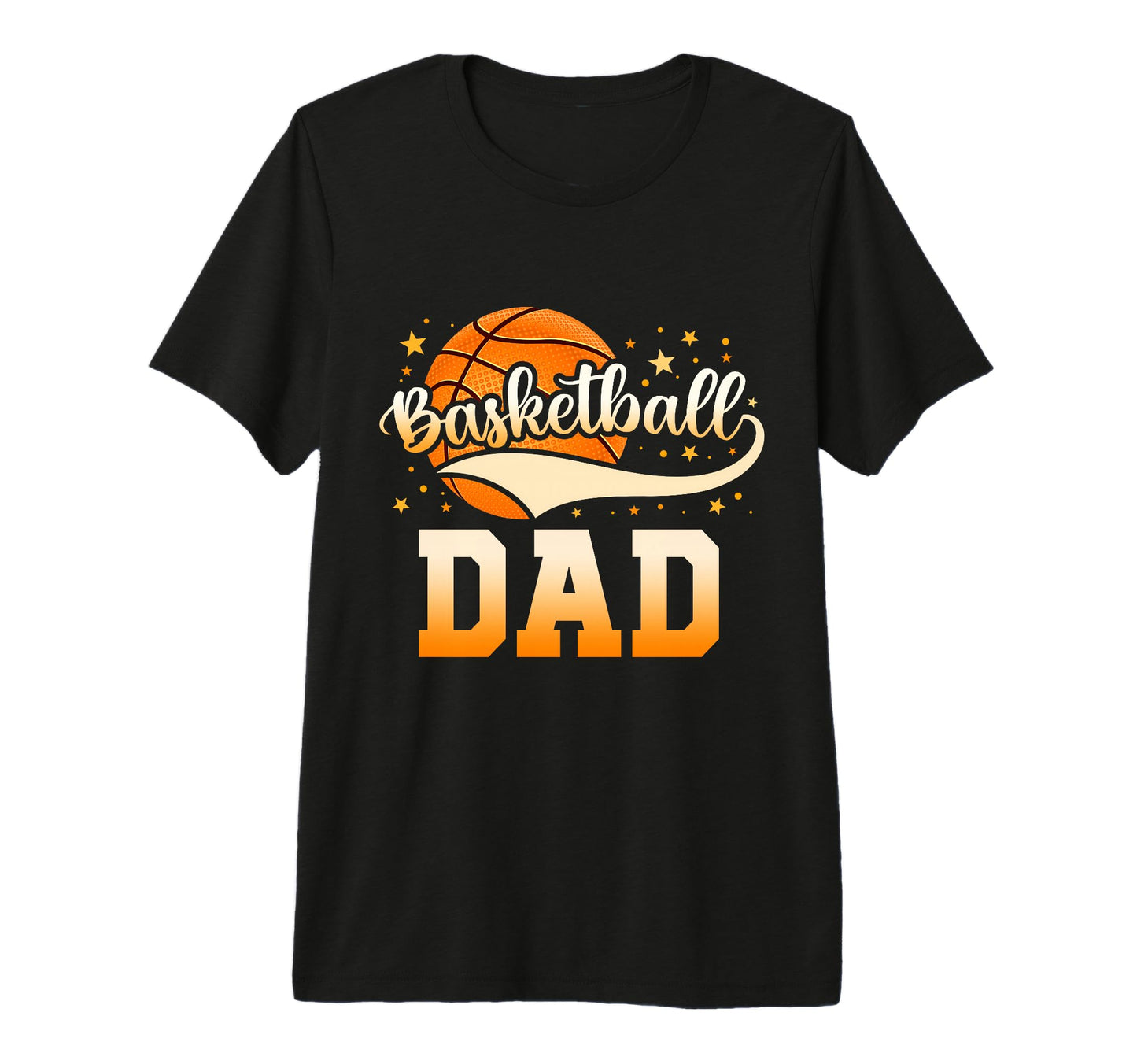 Basketball Dad Fathers Day Tri Blend T-Shirt - Graphic Print for Adults - T-Shirt, Sweatshirt, Hoodie