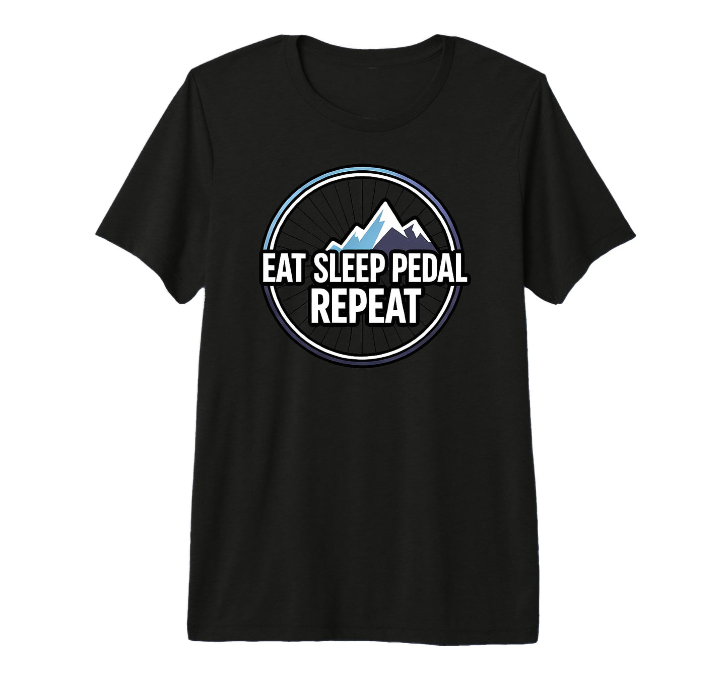 Mountain Biking Cyclist Eat Sleep T-Shirt - Fun Novelty Design Unisex - T-Shirt, Sweatshirt, Hoodie
