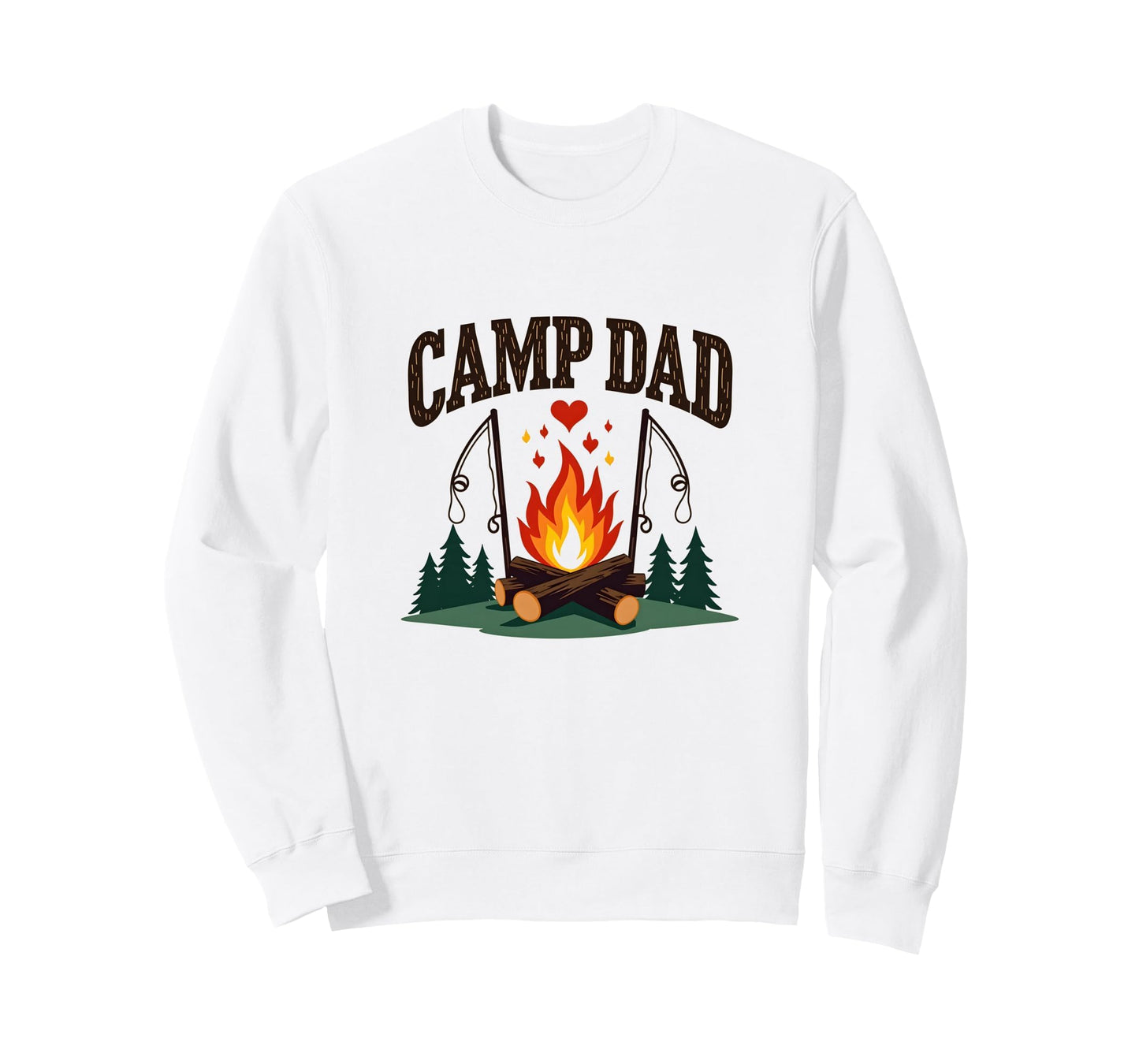 Camp Dad Outdoor Adventure Sweatshirt - Fun Novelty Design Men Women - T-Shirt, Sweatshirt, Hoodie