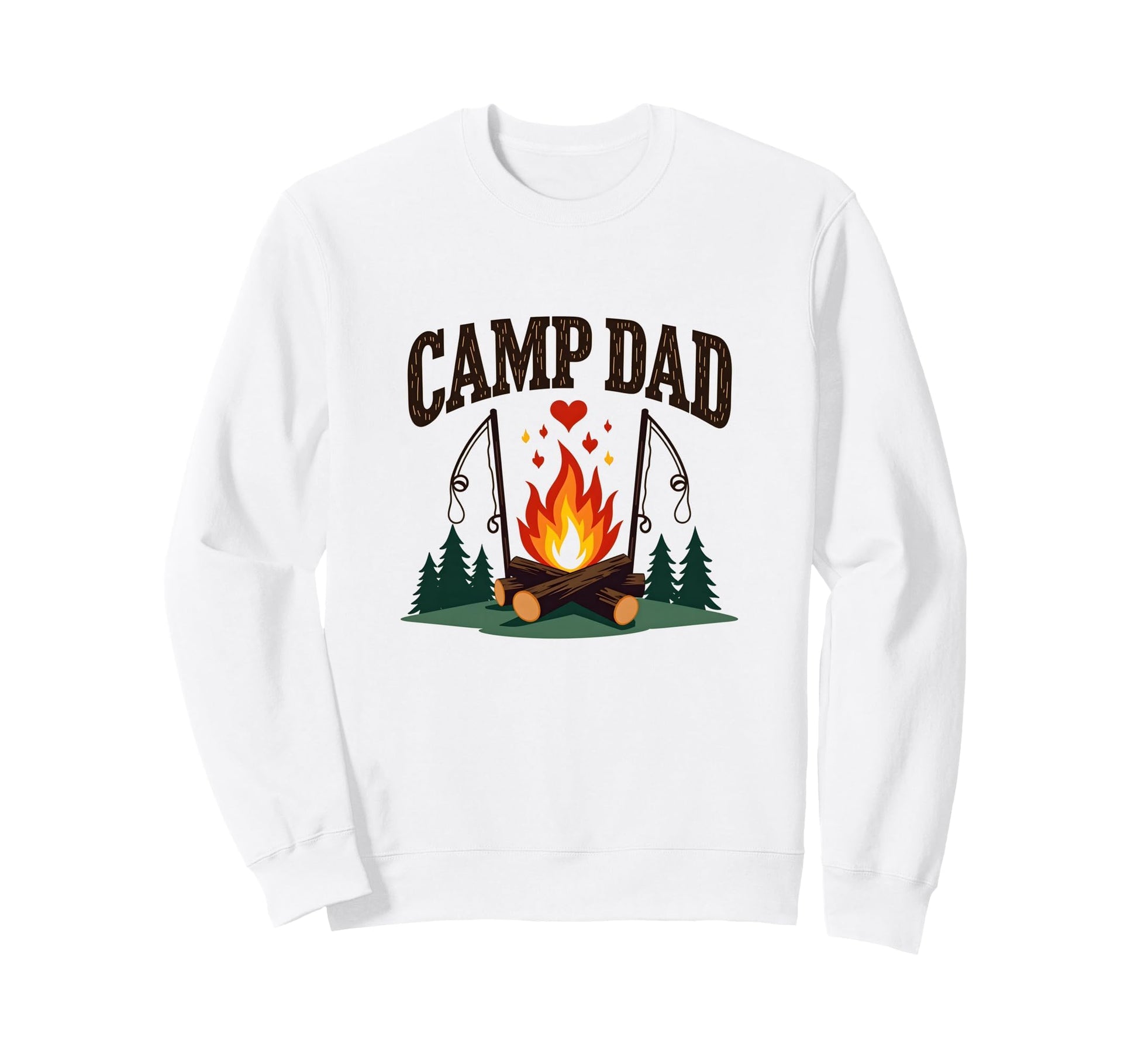 Camp Dad Outdoor Adventure Sweatshirt - Fun Novelty Design Men Women - T-Shirt, Sweatshirt, Hoodie