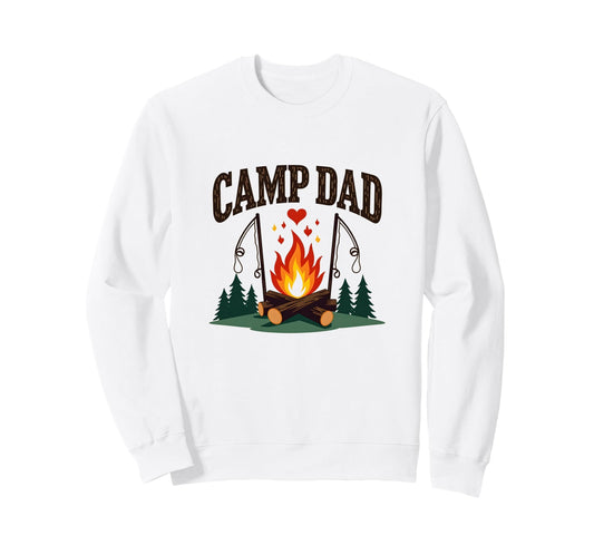 Camp Dad Outdoor Adventure Sweatshirt - Fun Novelty Design Men Women - T-Shirt, Sweatshirt, Hoodie
