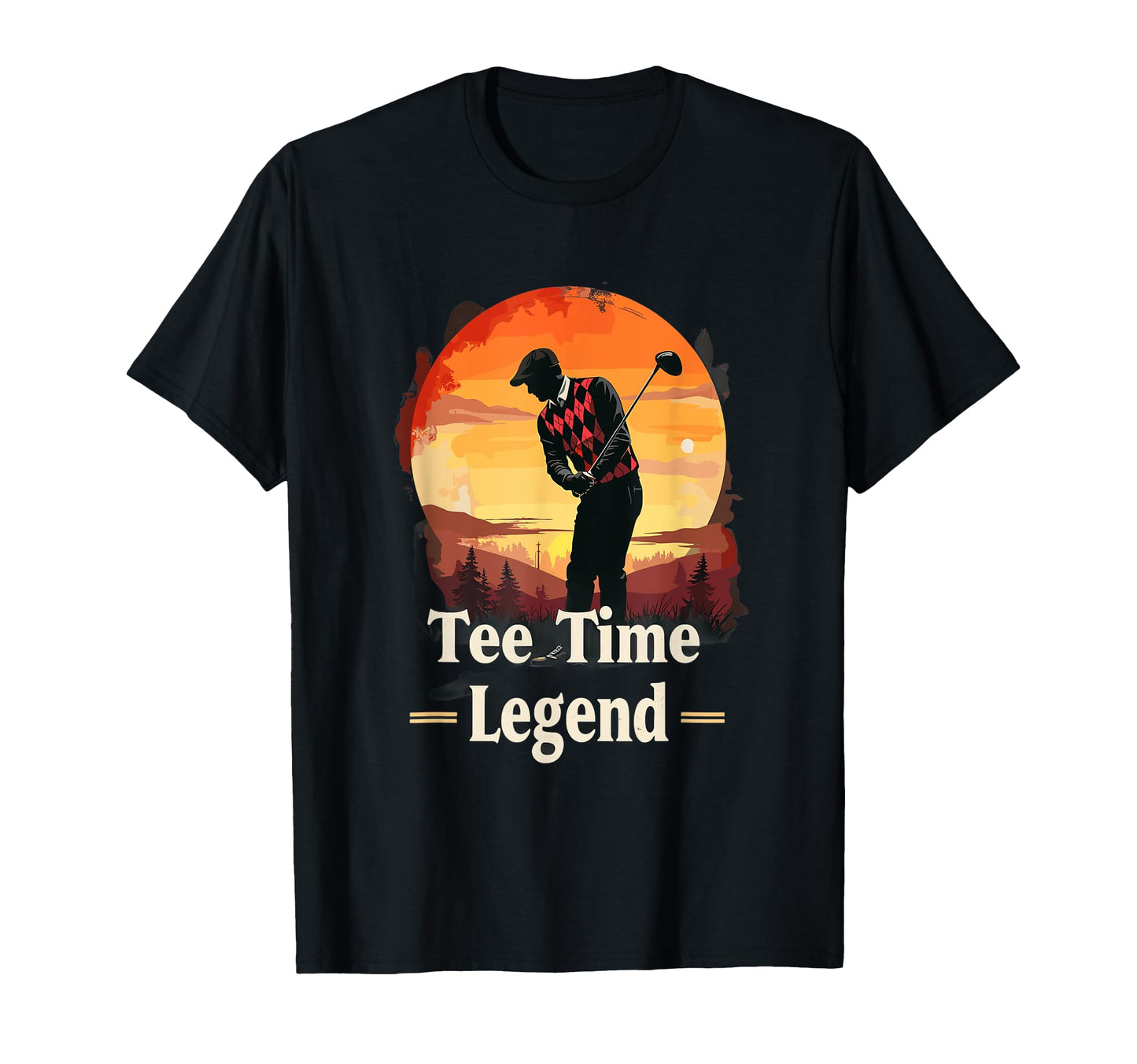 Time Legend Dad Golf T-Shirt - Custom Art Print Unisex - T-Shirt, Sweatshirt, Hoodie