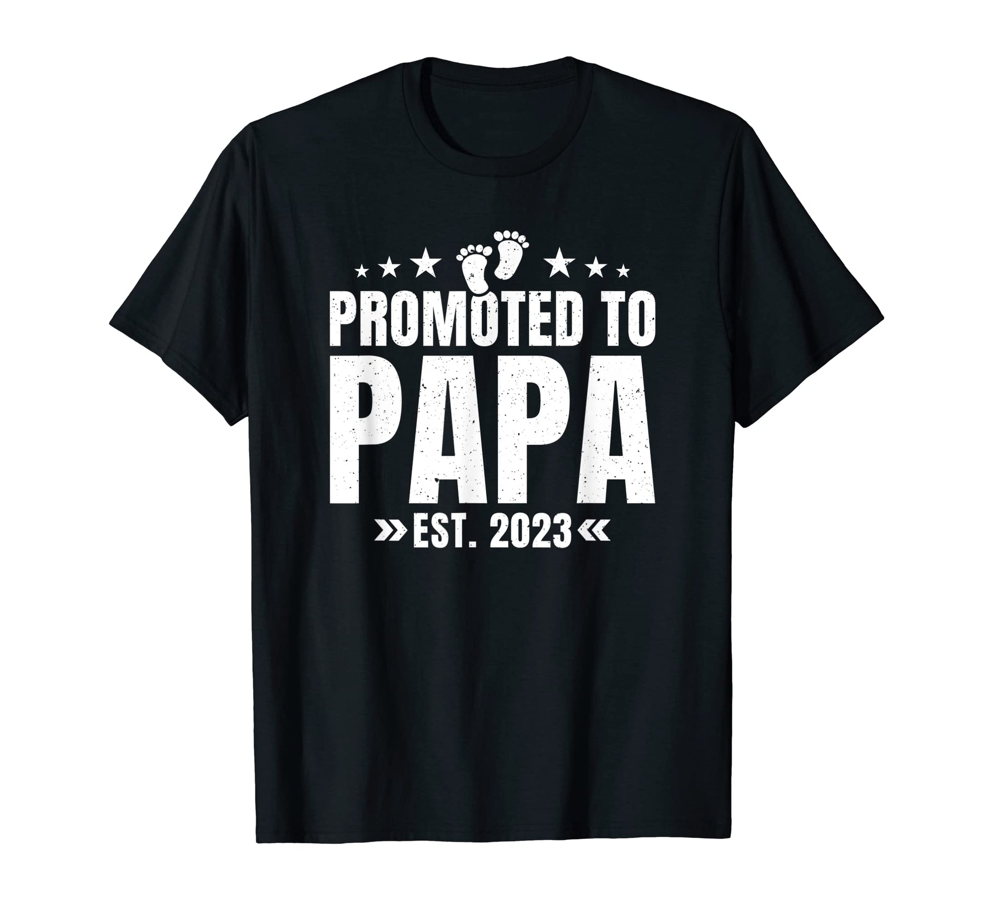 Mens Promoted To Papa 2023 Funny T-Shirt - Casual Everyday Wear for Adults - T-Shirt, Sweatshirt, Hoodie