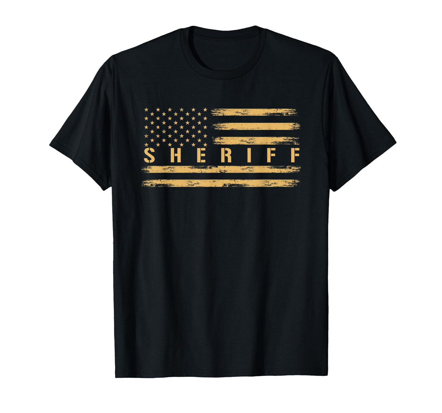 Sheriff Usa American Flag Western T-Shirt - Trendy Graphic for Adults - T-Shirt, Sweatshirt, Hoodie