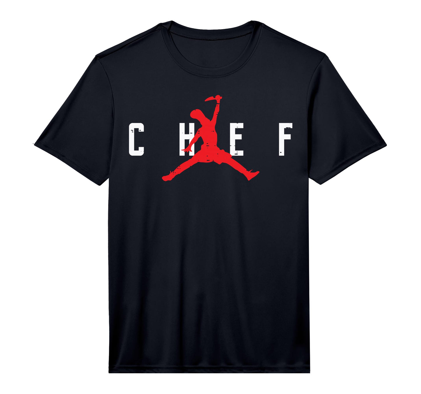 Chef Basketball Dunk Silhouette Funny T-Shirt - Custom Art Print Men Women - T-Shirt, Sweatshirt, Hoodie