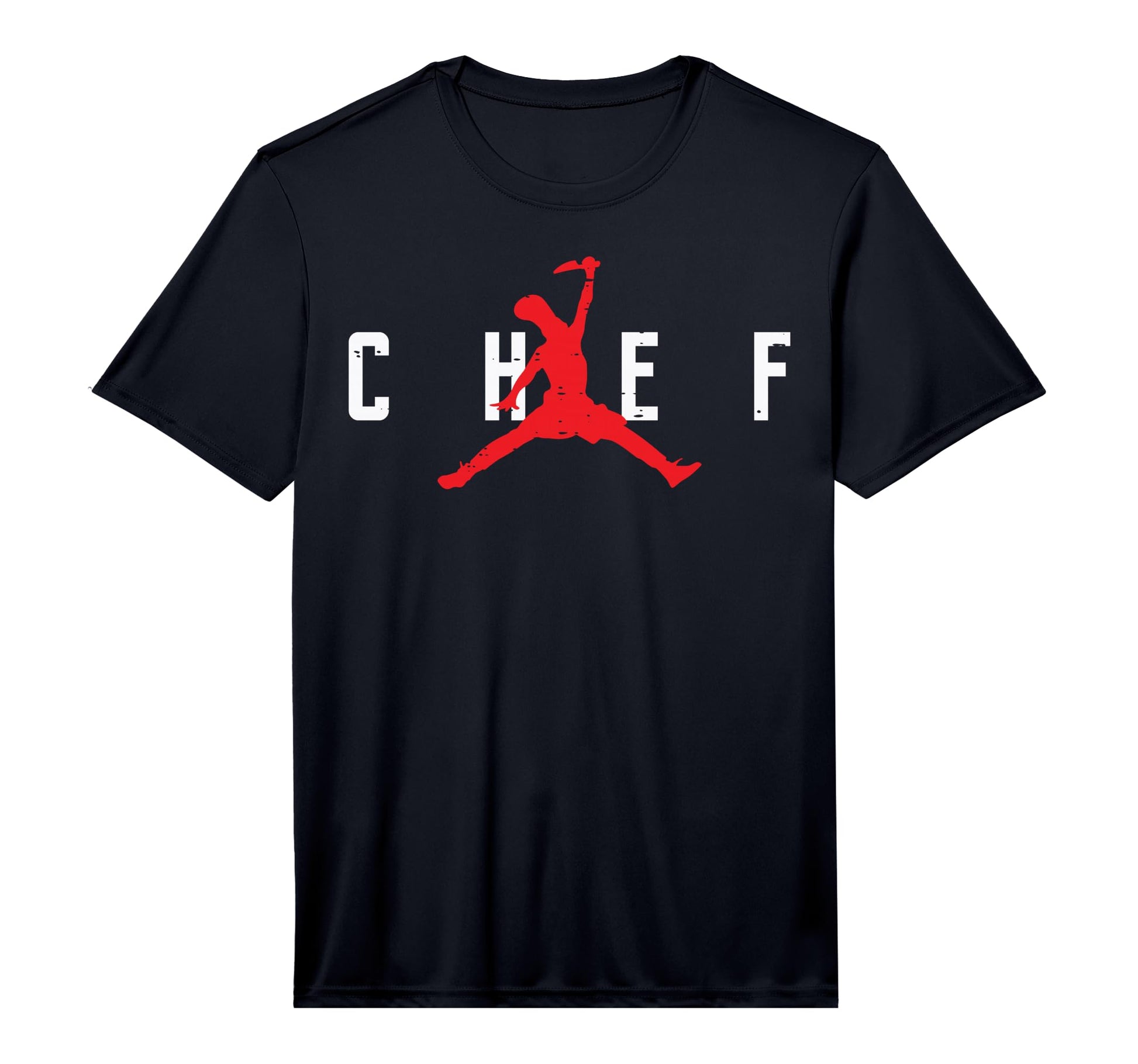 Chef Basketball Dunk Silhouette Funny T-Shirt - Custom Art Print Men Women - T-Shirt, Sweatshirt, Hoodie