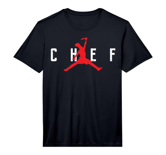 Chef Basketball Dunk Silhouette Funny T-Shirt - Custom Art Print Men Women - T-Shirt, Sweatshirt, Hoodie