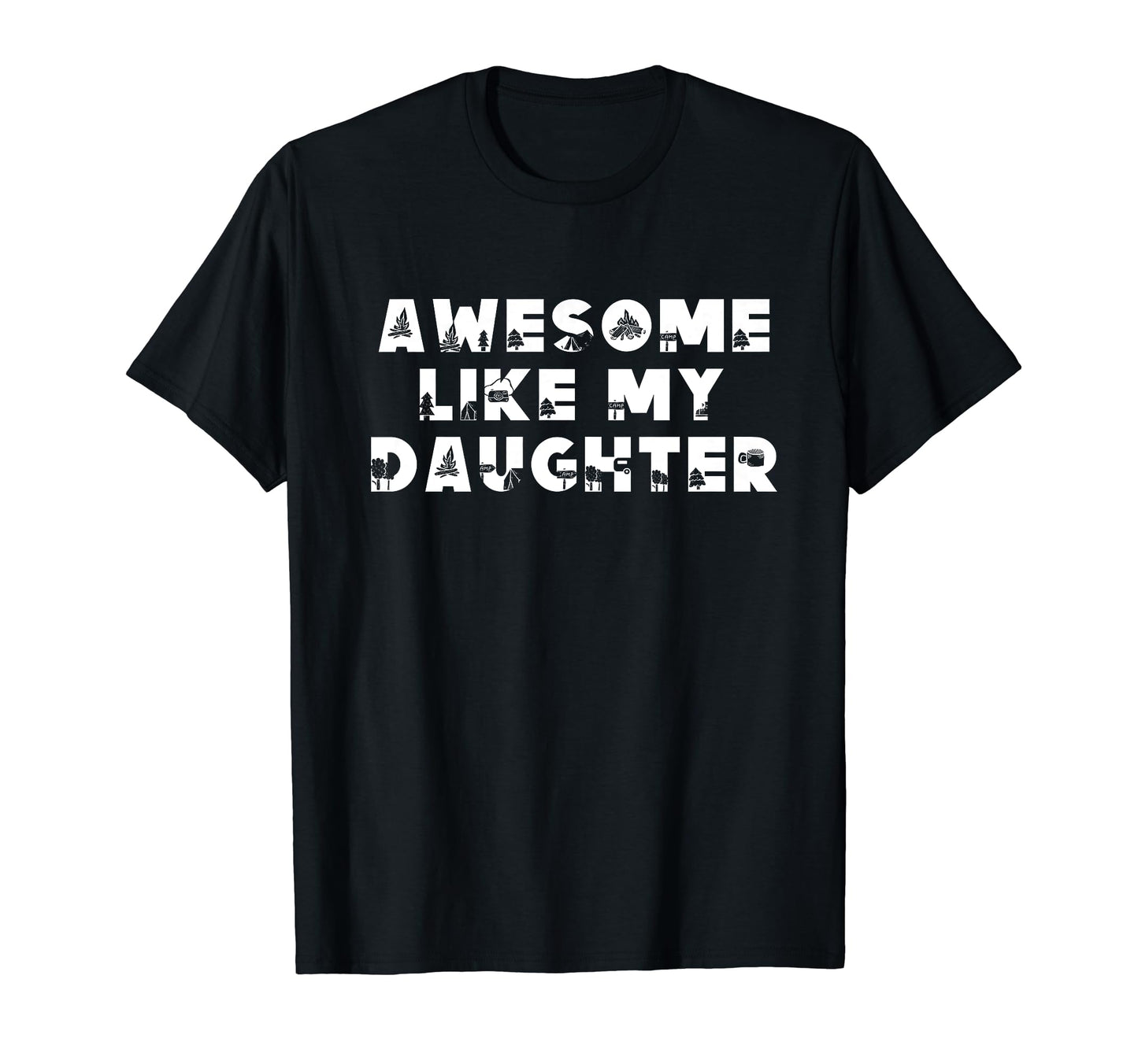 Awesome Like My Daughter Fathers Day T-Shirt - Unique Graphic Men Women - T-Shirt, Sweatshirt, Hoodie