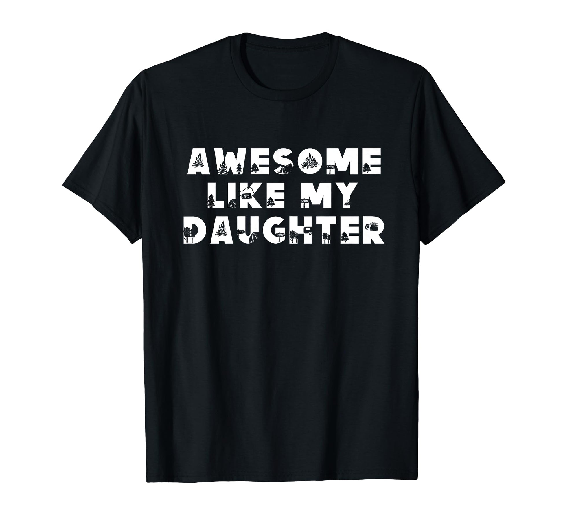 Awesome Like My Daughter Fathers Day T-Shirt - Unique Graphic Men Women - T-Shirt, Sweatshirt, Hoodie