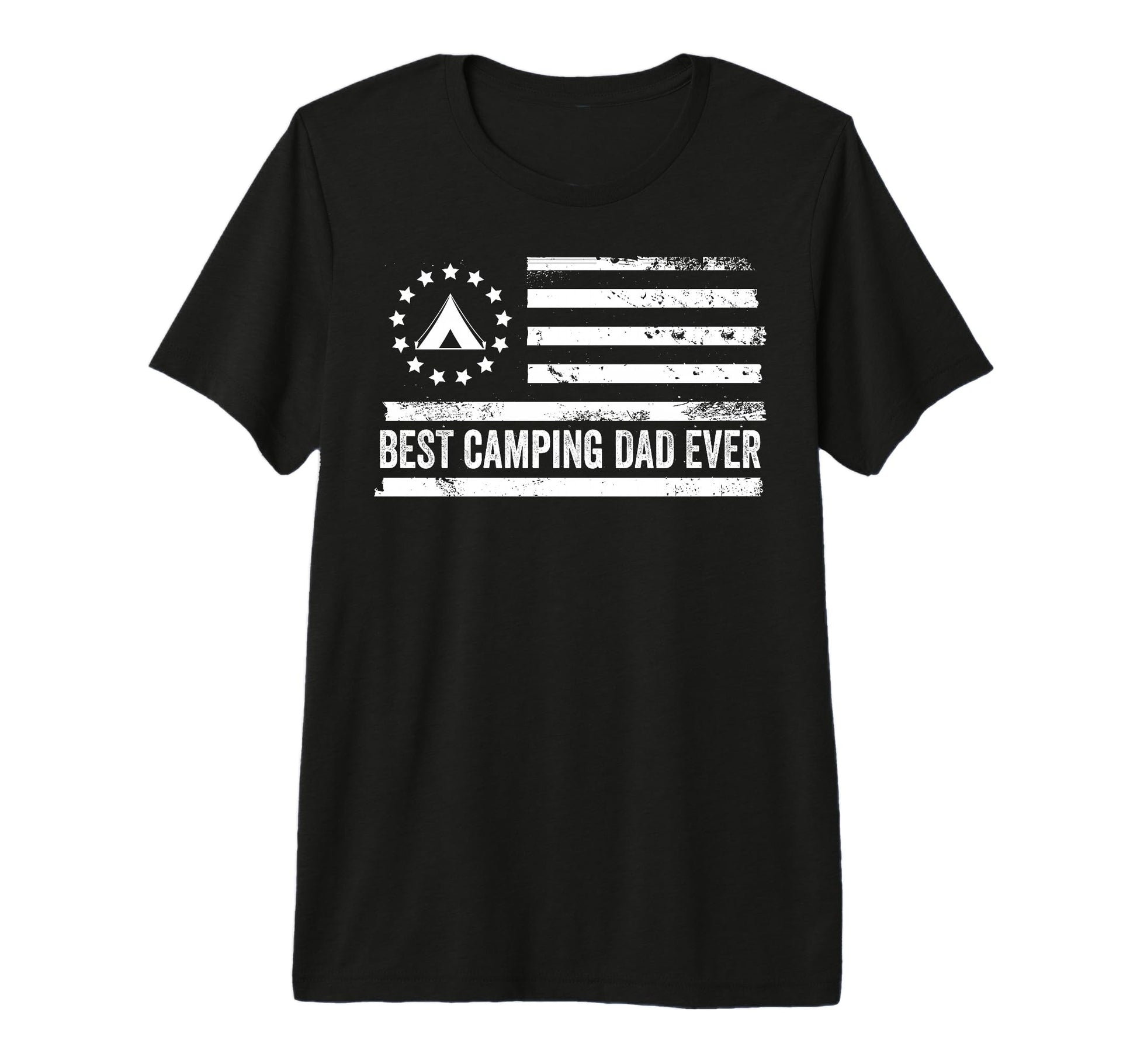 Mens Camping Outdoor Us American Flag T-Shirt - Unique Graphic for Adults - T-Shirt, Sweatshirt, Hoodie