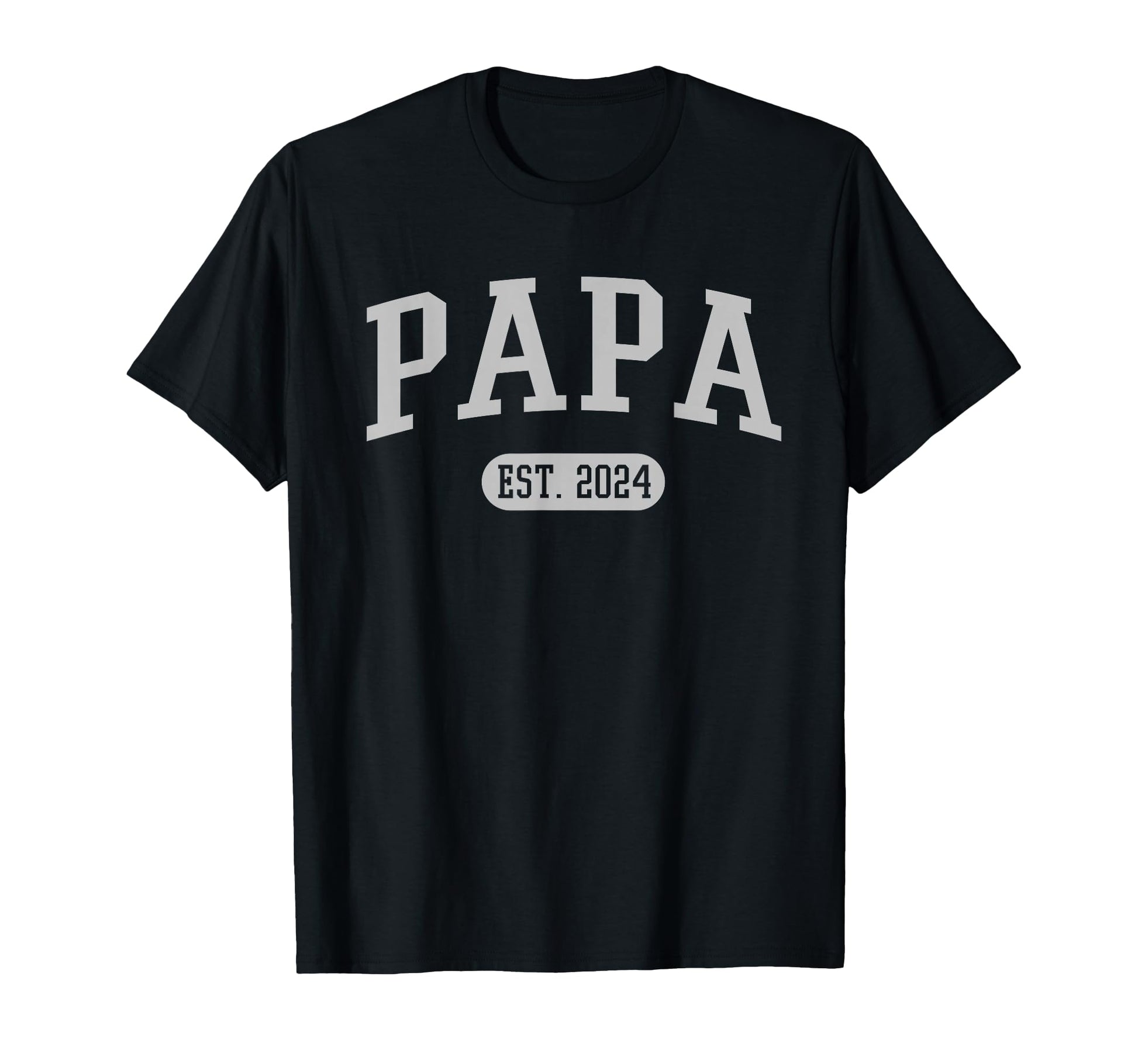 Papa Est 2024 Grandpa T-Shirt - Minimalist Print Unisex - T-Shirt, Sweatshirt, Hoodie