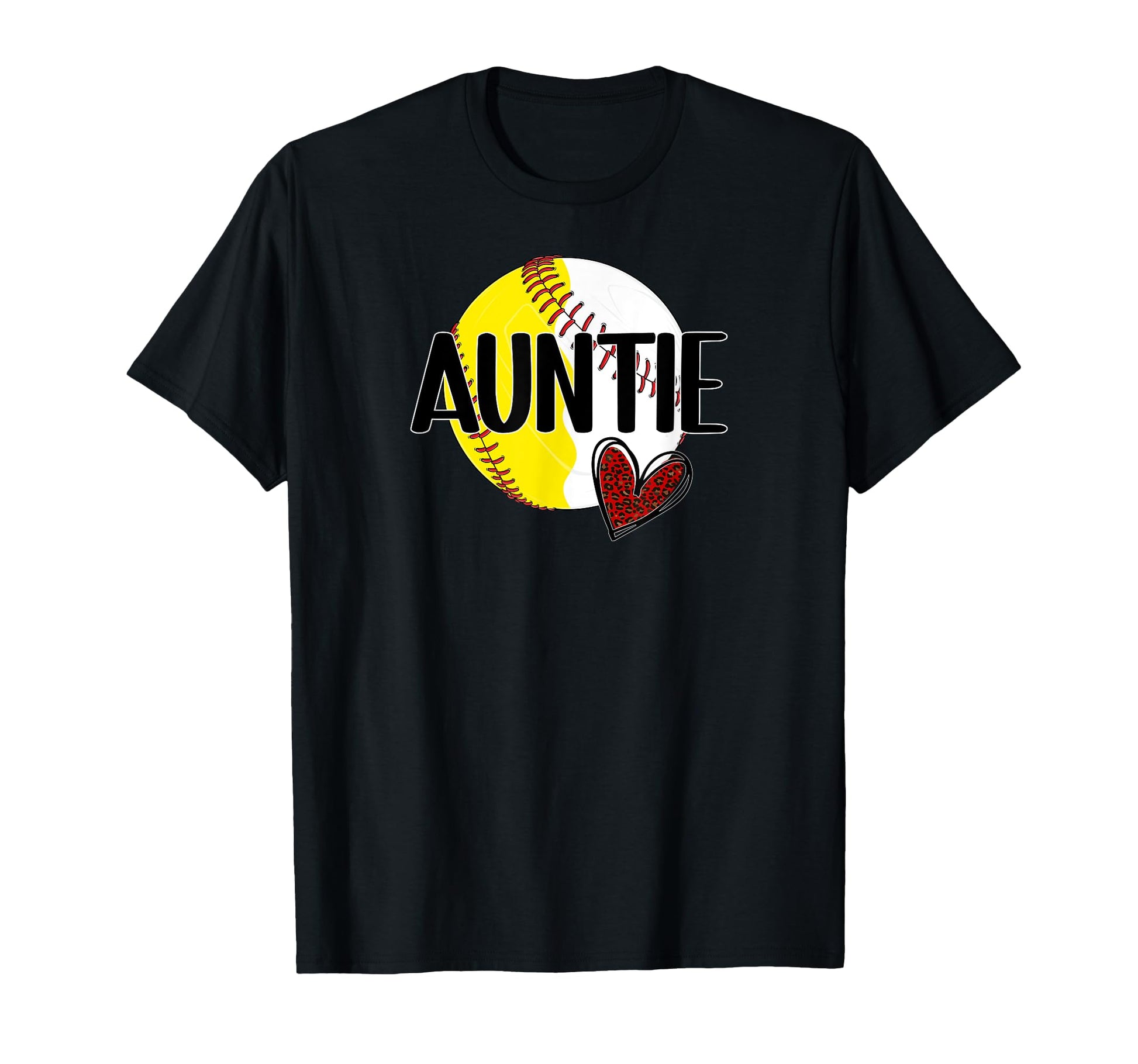 Baseball Softball Auntie Proud T-Shirt - Unique Graphic for Adults - T-Shirt, Sweatshirt, Hoodie