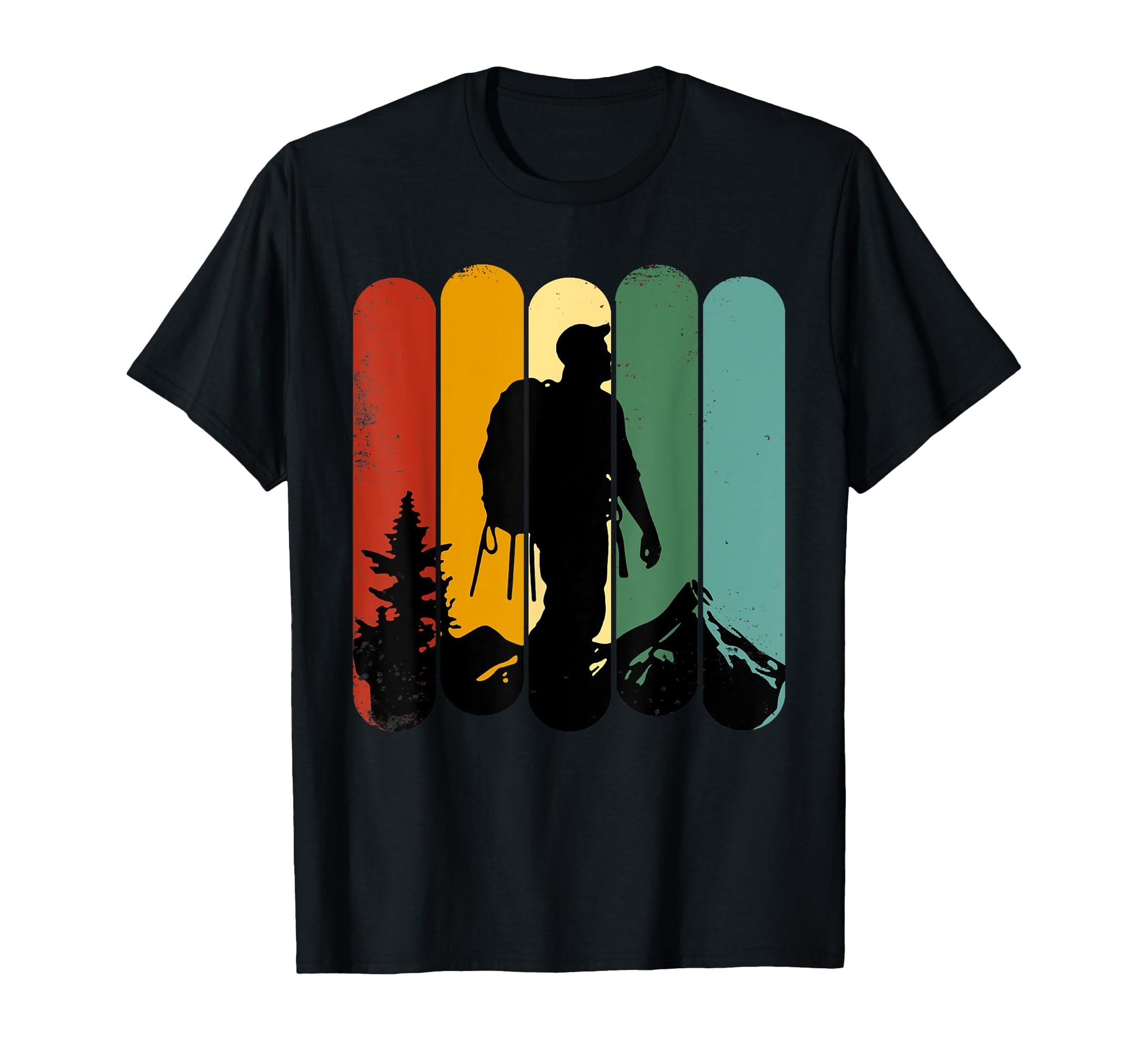 Hiking Camping Forest Mountain Trees Dad T-Shirt - Graphic Print for Adults - T-Shirt, Sweatshirt, Hoodie