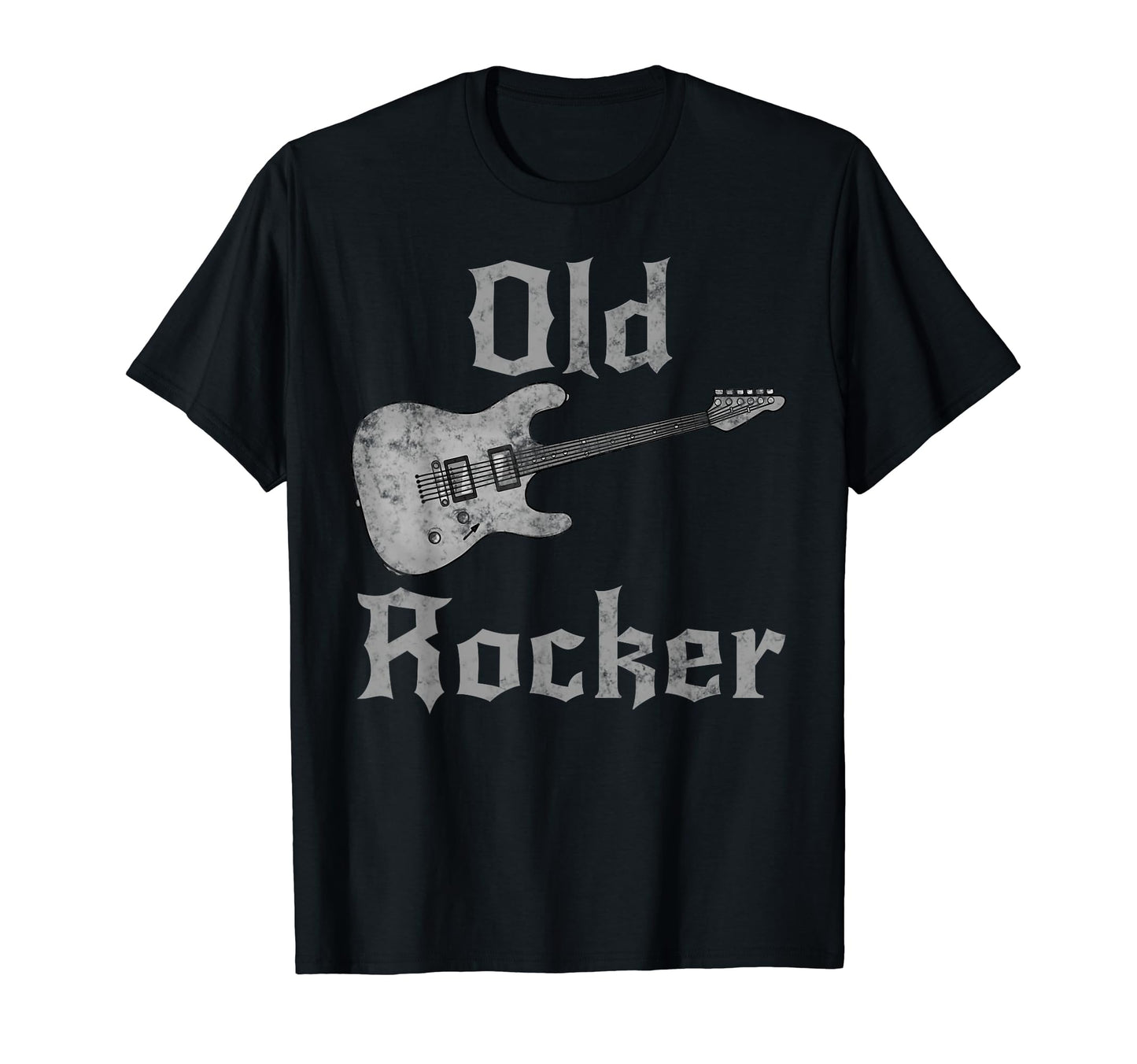 Old Rocker Electric Guitar T-Shirt - Streetwear Style for Adults - T-Shirt, Sweatshirt, Hoodie