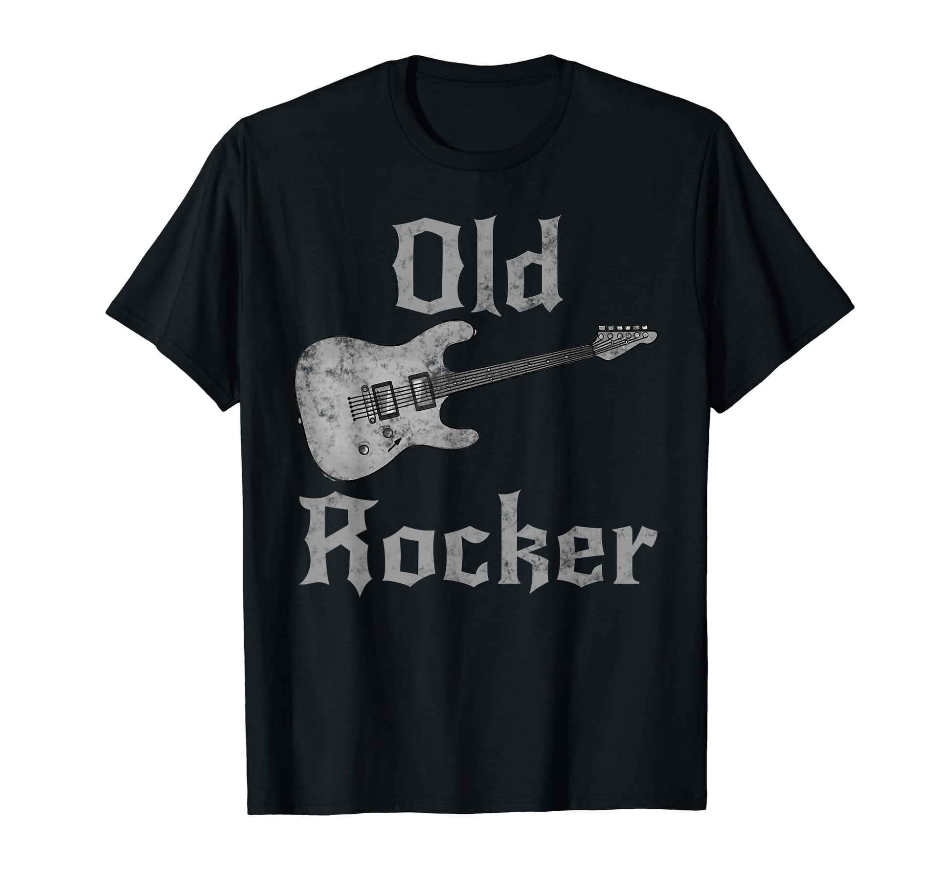 Old Rocker Electric Guitar T-Shirt - Streetwear Style for Adults - T-Shirt, Sweatshirt, Hoodie