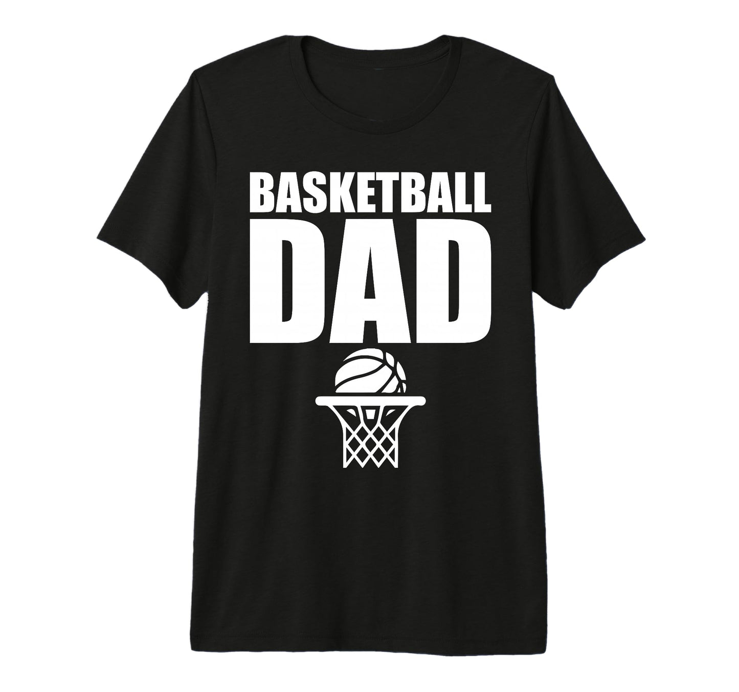 Basketball Dad Tri Blend T-Shirt - Minimalist Print Men Women - T-Shirt, Sweatshirt, Hoodie