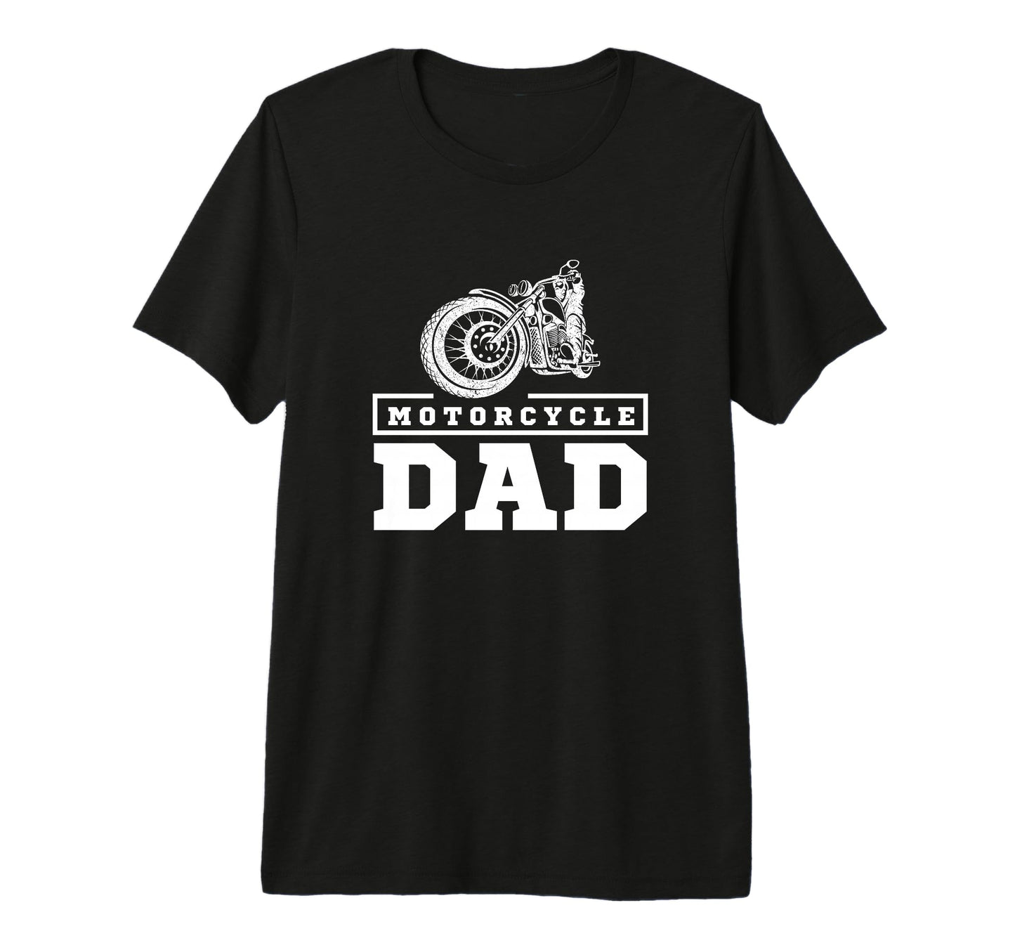 Motorcycle Dad Motorcycle Chopper Old T-Shirt - Custom Art Print Men Women - T-Shirt, Sweatshirt, Hoodie