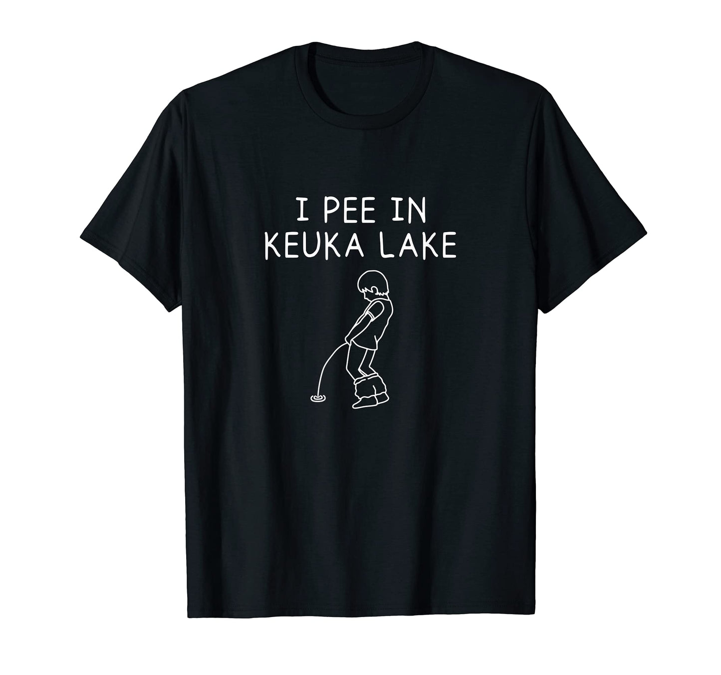 I Pee Keuka Lake Camping Drinking T-Shirt - Novelty Apparel Men Women - T-Shirt, Sweatshirt, Hoodie