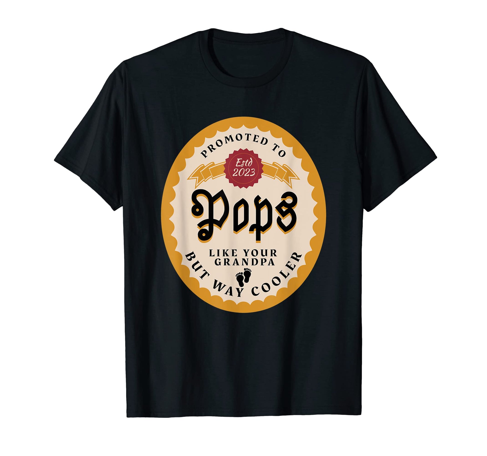 Mens Promoted To Pops New Grandpa T-Shirt - Novelty Apparel Unisex - T-Shirt, Sweatshirt, Hoodie