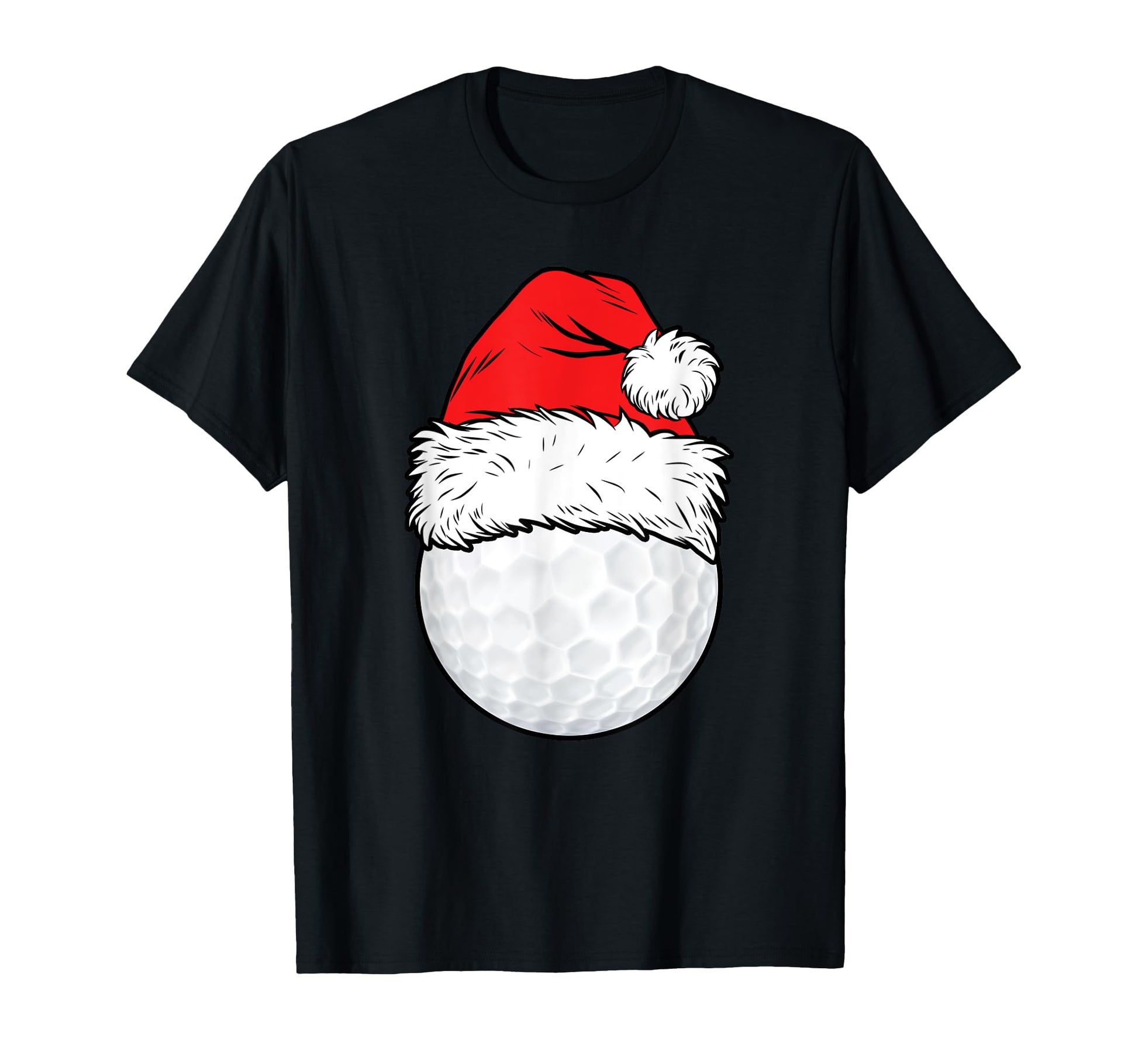 Golf Ball Santa Hat Matching Family Golf T-Shirt - Streetwear Style Unisex - T-Shirt, Sweatshirt, Hoodie