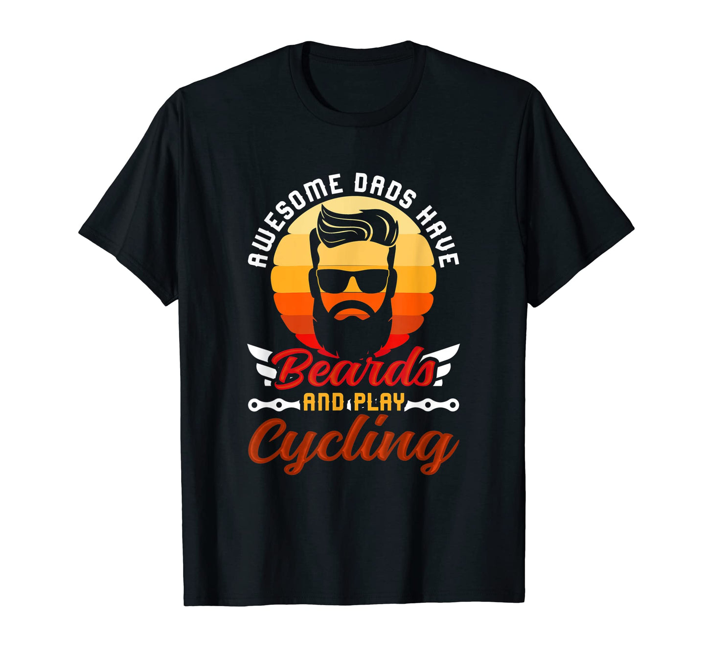 Awesome Dads Have Beards And Play T-Shirt - Streetwear Style Unisex - T-Shirt, Sweatshirt, Hoodie