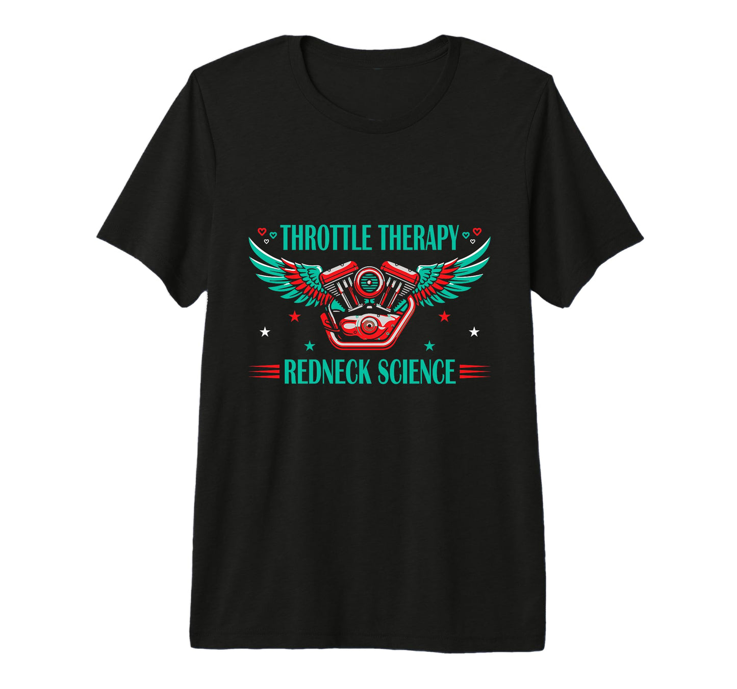 Throttle Garage Therapy Redneck Science T-Shirt - Graphic Print for Adults - T-Shirt, Sweatshirt, Hoodie