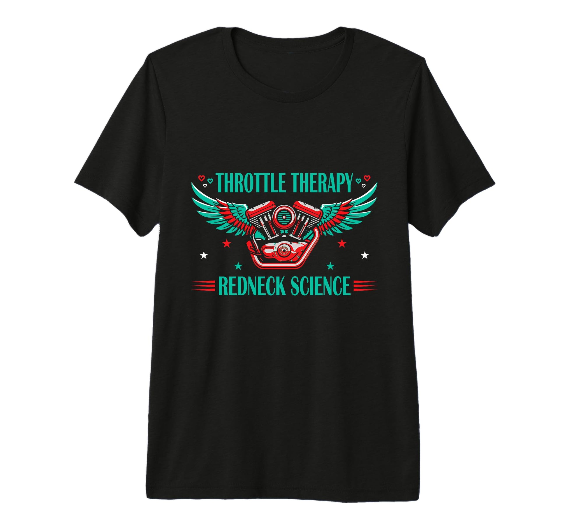 Throttle Garage Therapy Redneck Science T-Shirt - Graphic Print for Adults - T-Shirt, Sweatshirt, Hoodie