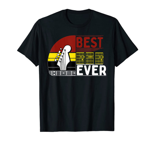 Best Dad Ever Daddy Guitar Musician Lover T-Shirt - Unique Graphic Unisex - T-Shirt, Sweatshirt, Hoodie